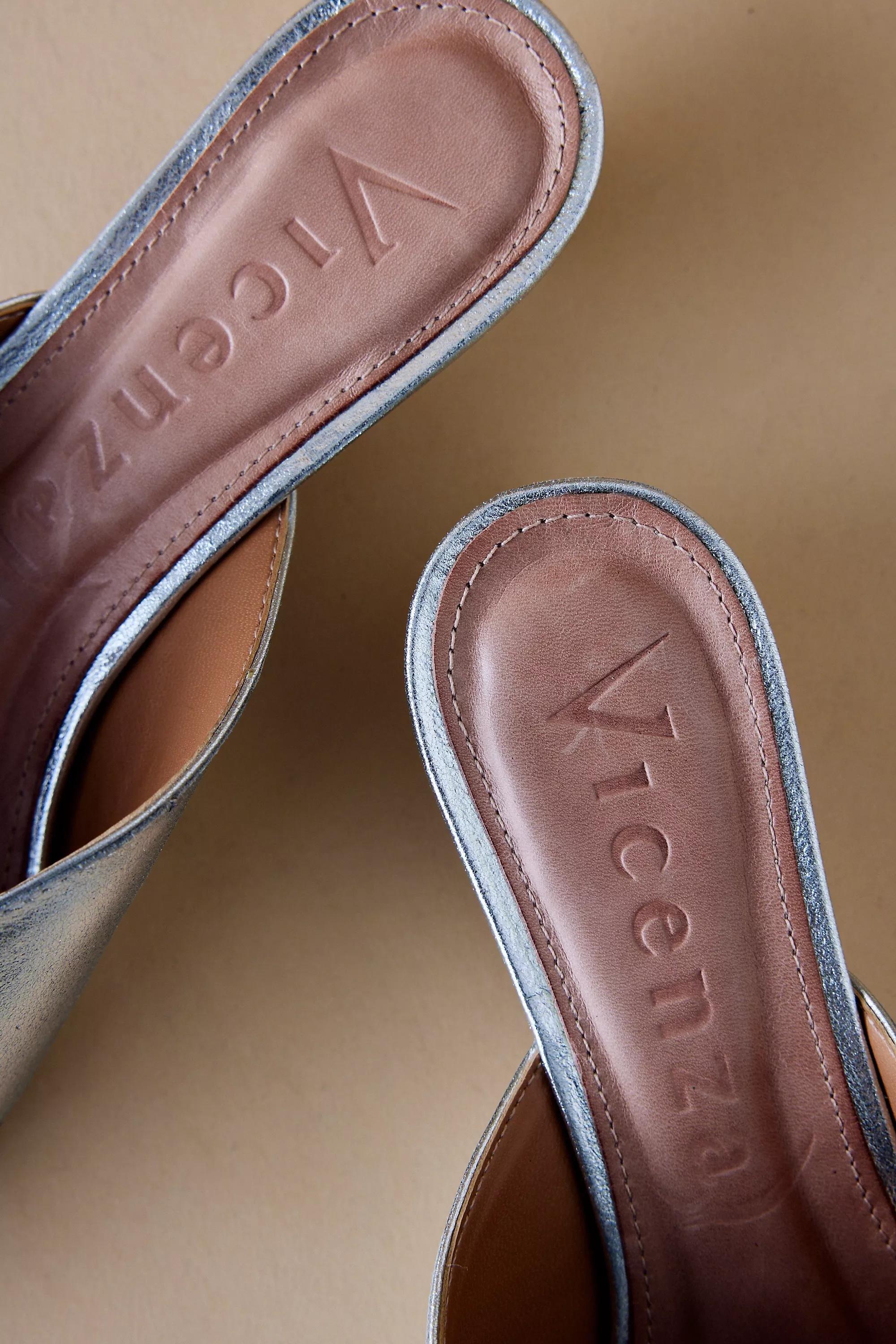 Anthropologie Maeve Bow Mules, Silver, , large image number 2