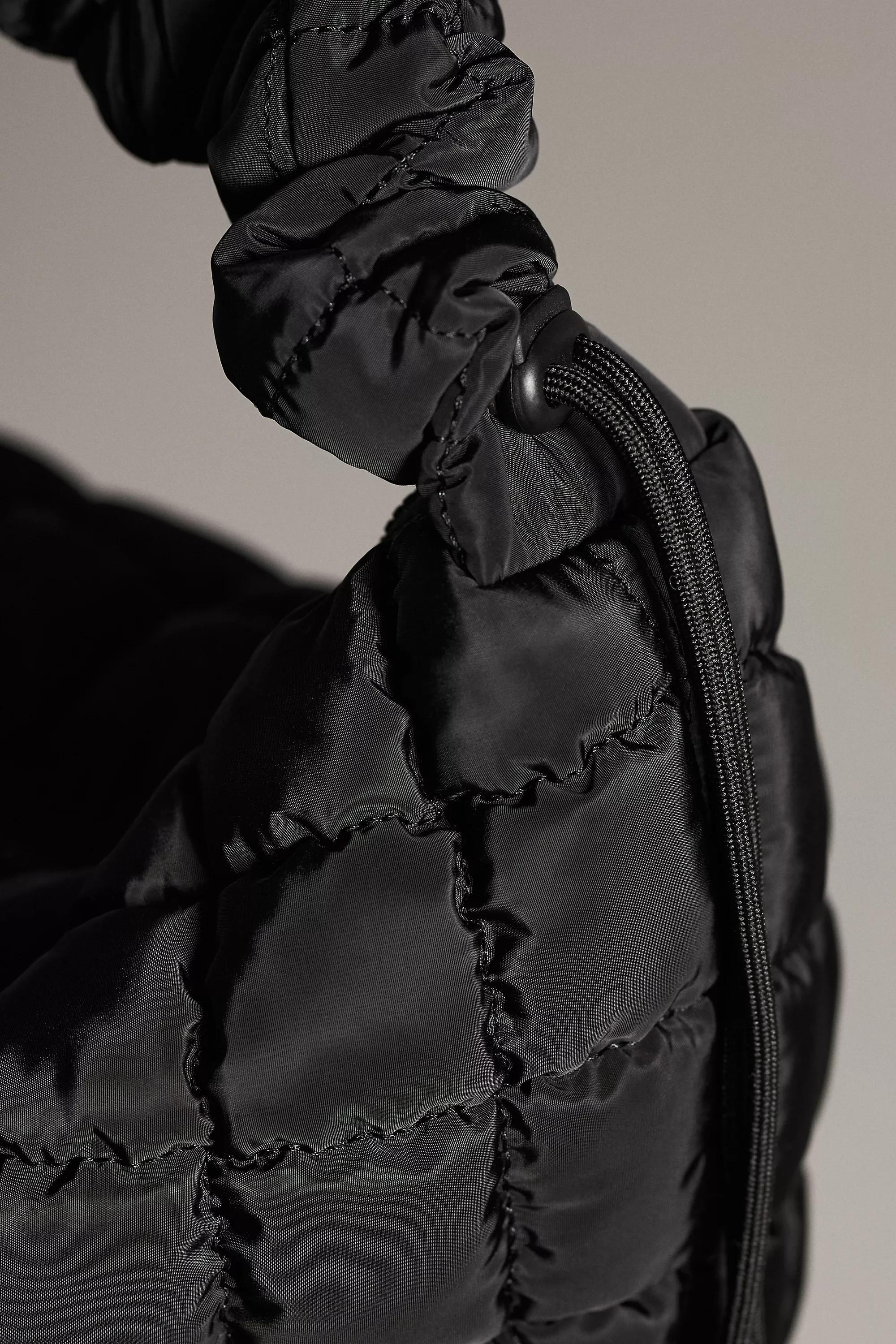 Quilted Tote Bag, Black, A501_0001, large image number 2