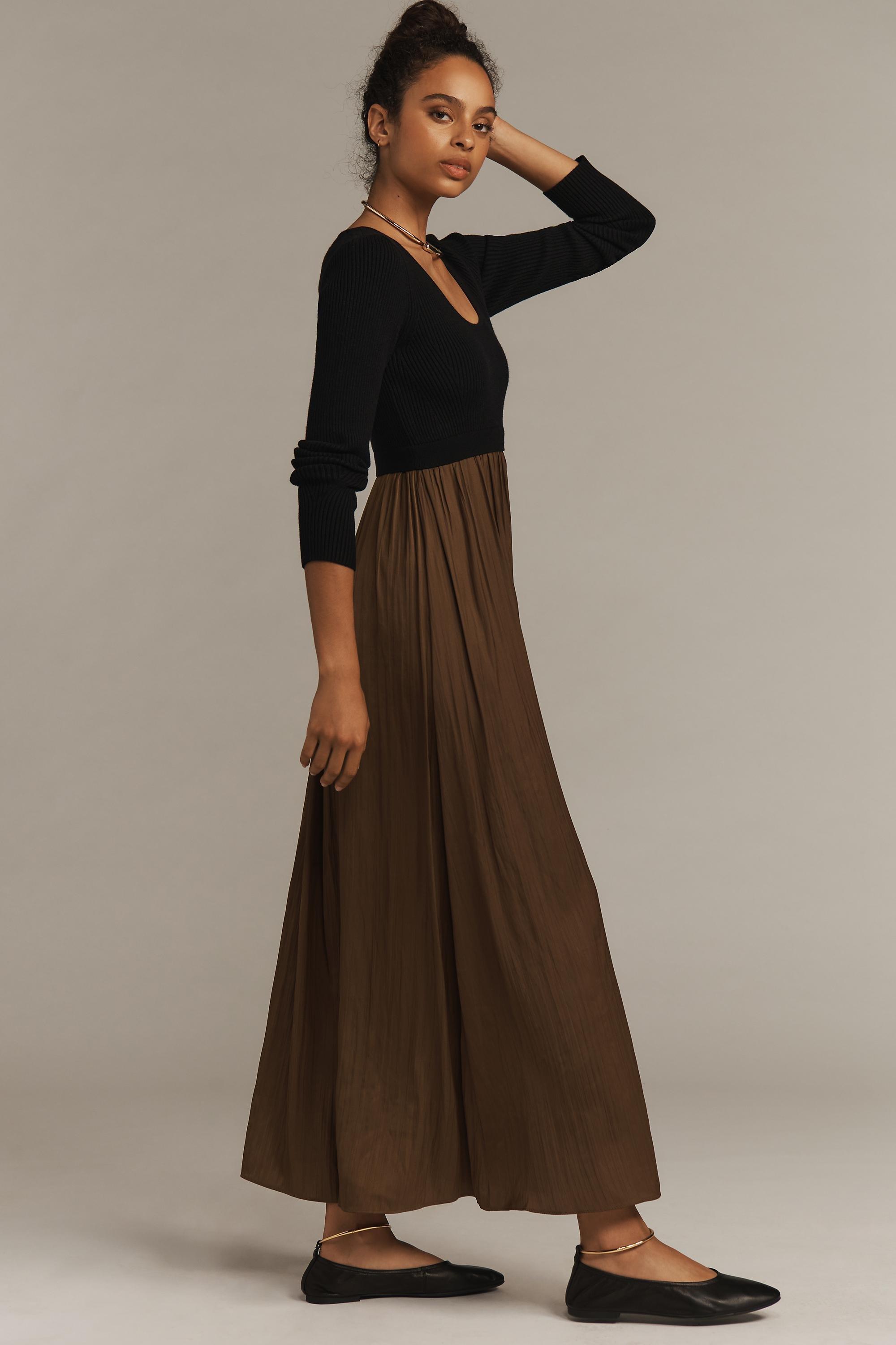 The Thea Layered Sweater Dress, Black, , large image number 3