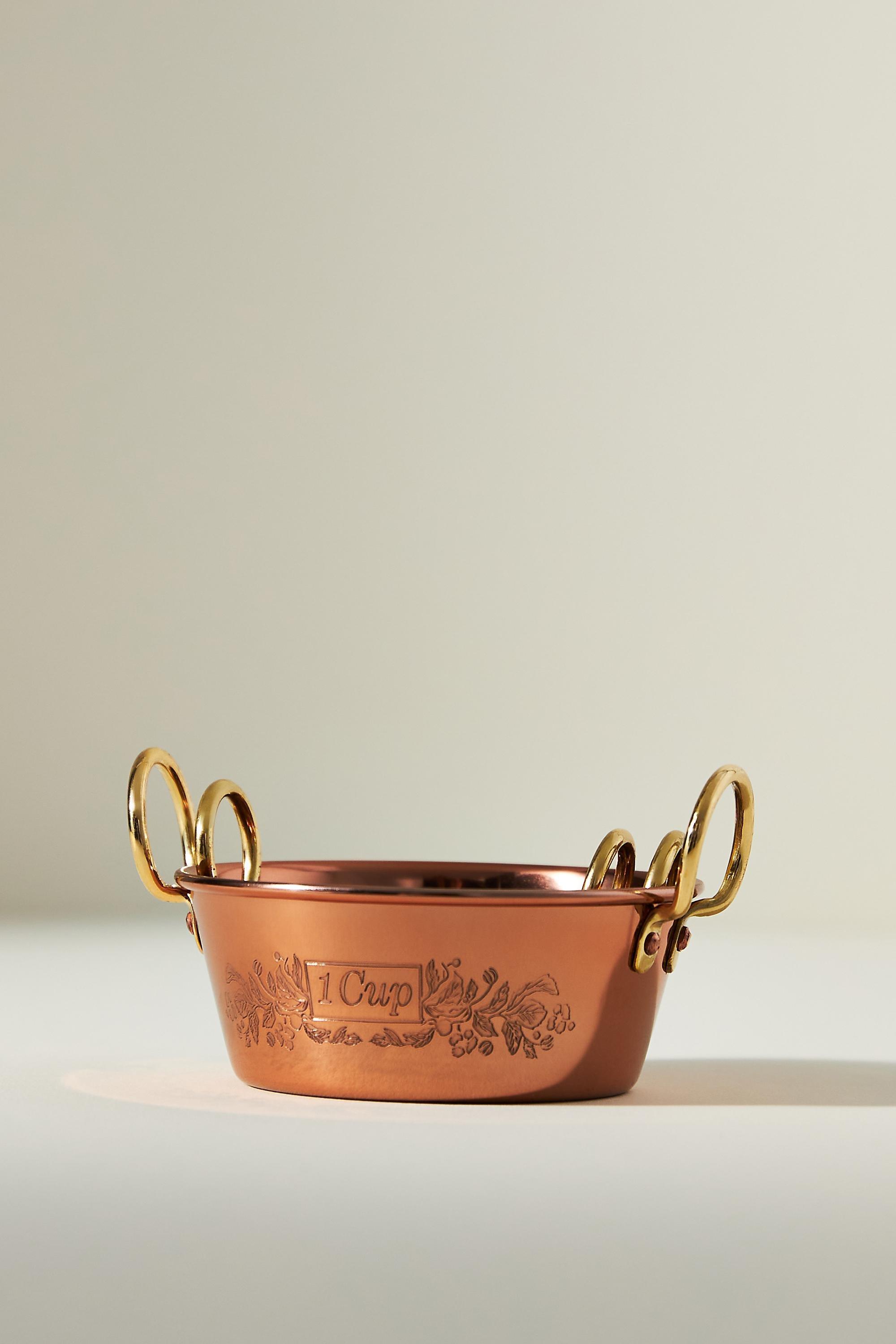 COPR Foliage Copper Measuring Cups, Set of 4, A501_0028, large image number 1