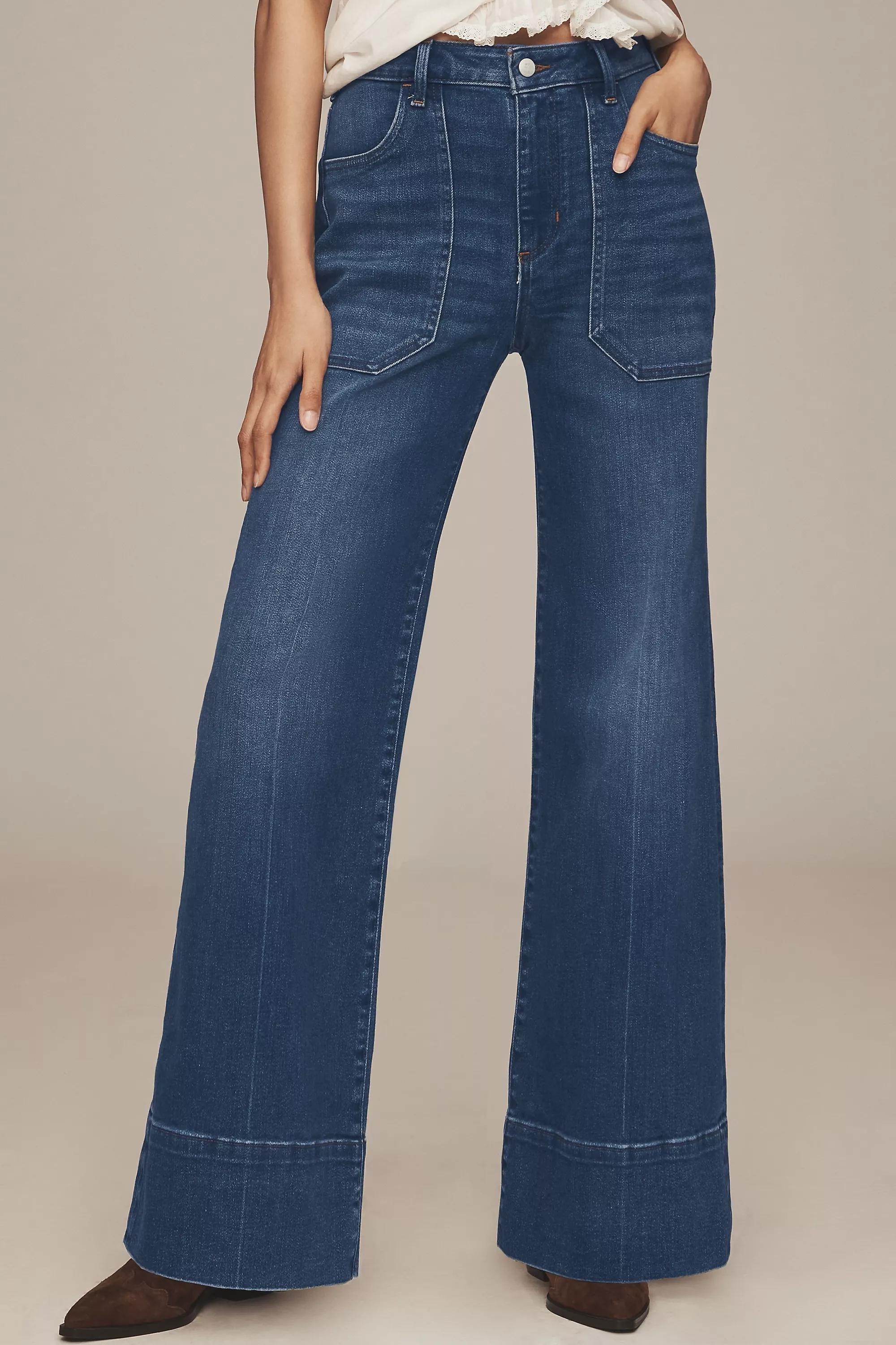 The Rylan Relaxed HIgh-Rise Flare Jeans by Pilcro, A501_0092, large image number 1