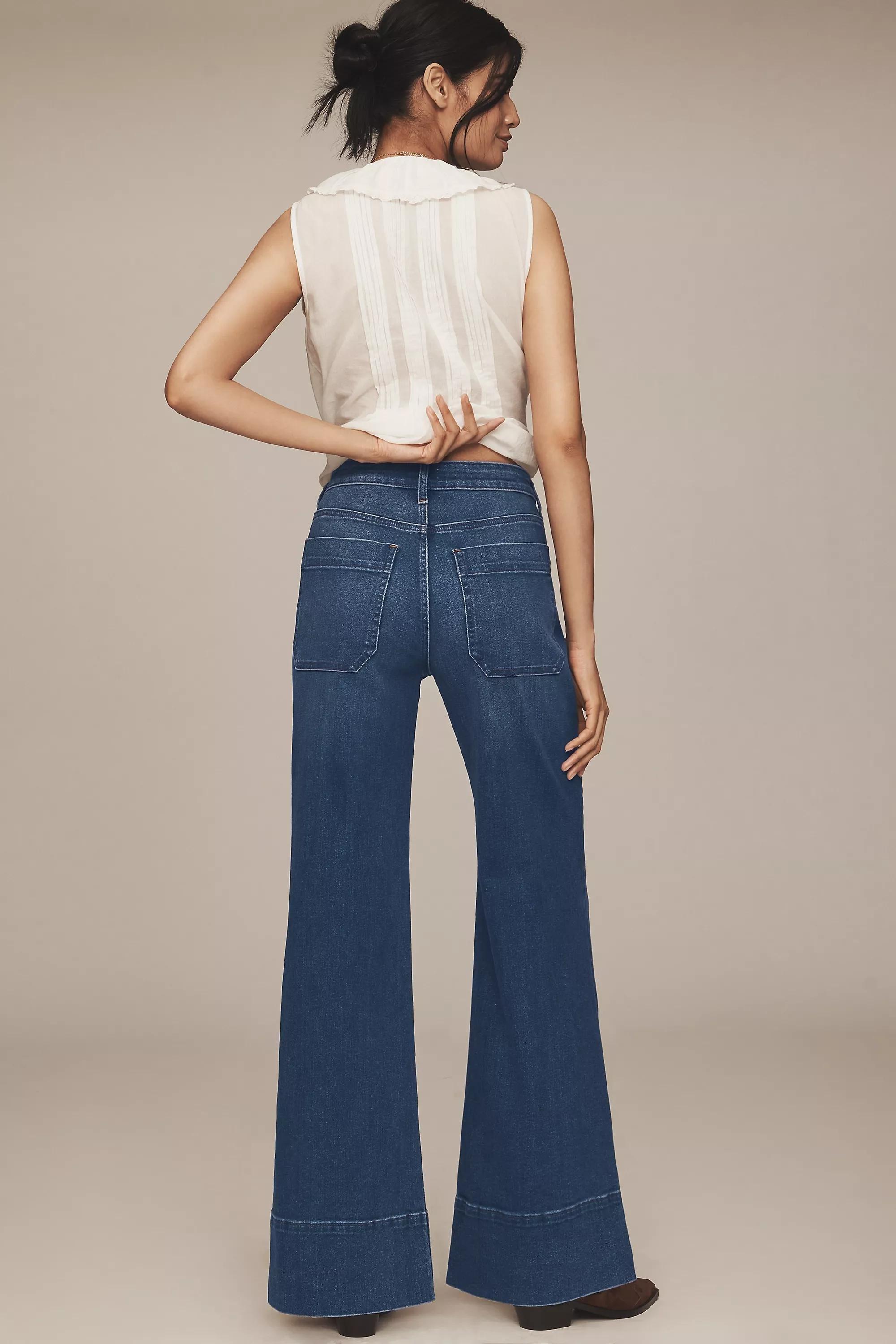 The Rylan Relaxed HIgh-Rise Flare Jeans by Pilcro, A501_0092, large image number 3