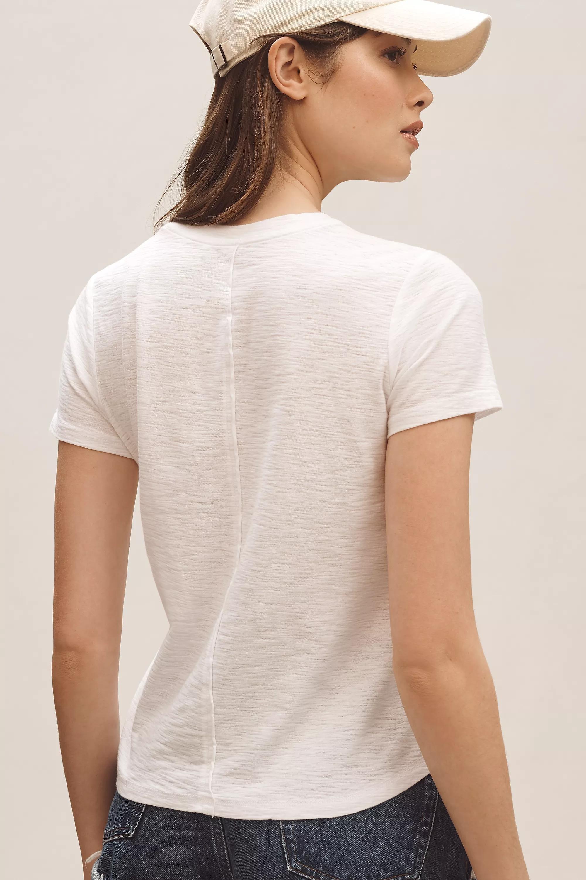 Anthropologie Plain Basic Athleisure Cropped, White, , large image number 1