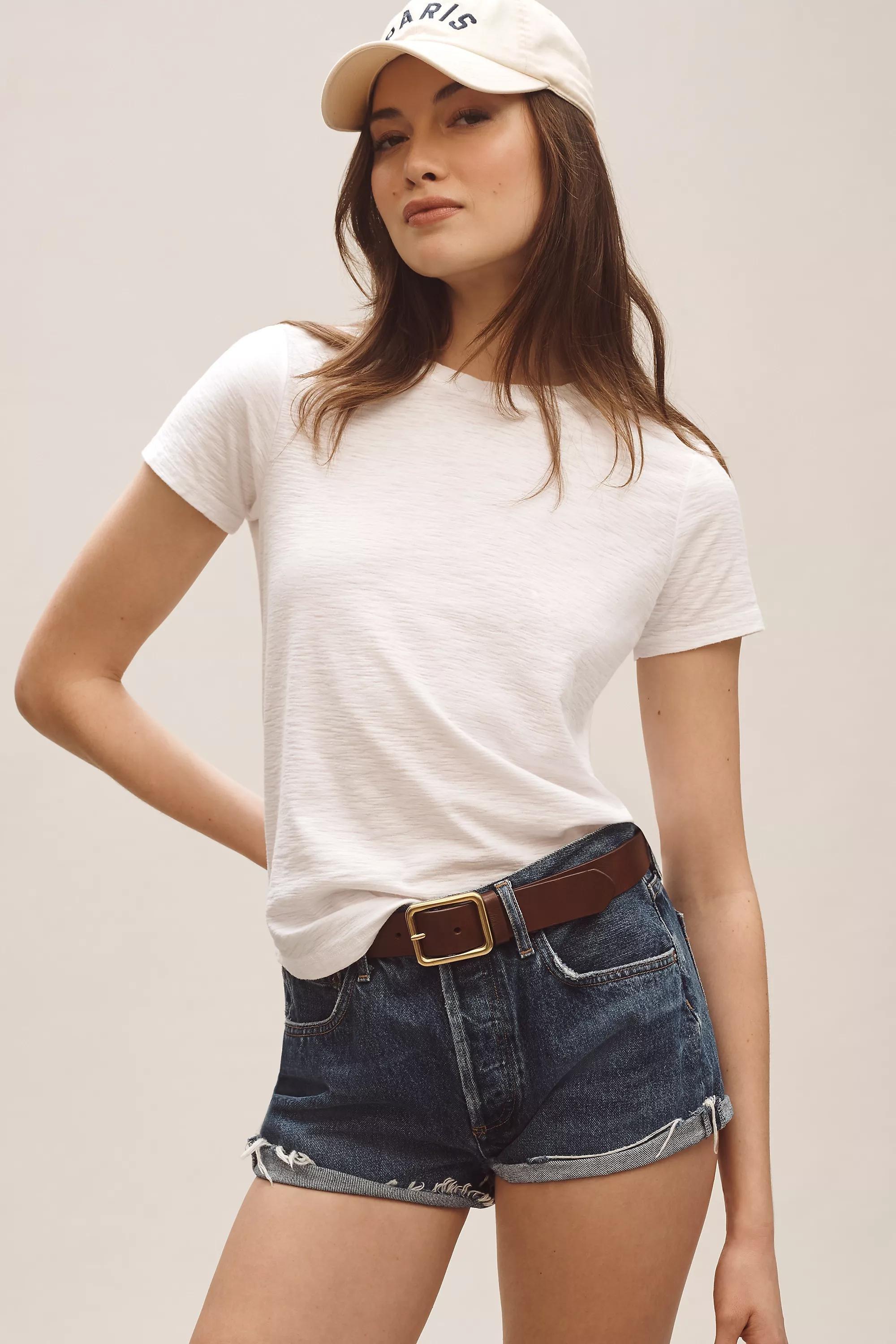 Anthropologie Plain Basic Athleisure Cropped, White, , large image number 2