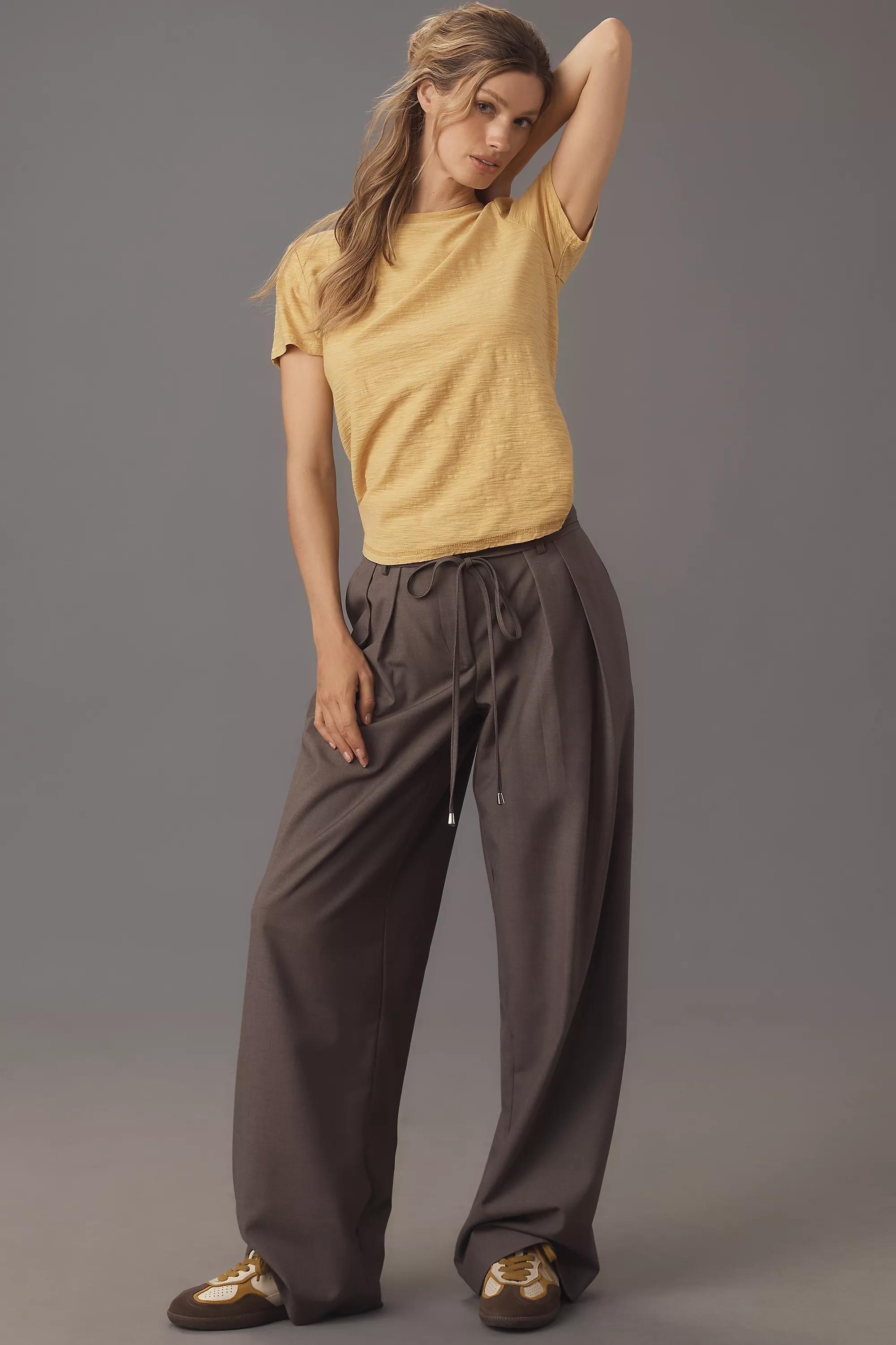 Anthropologie Textured Basic Athleisure, Gold, , large image number 2