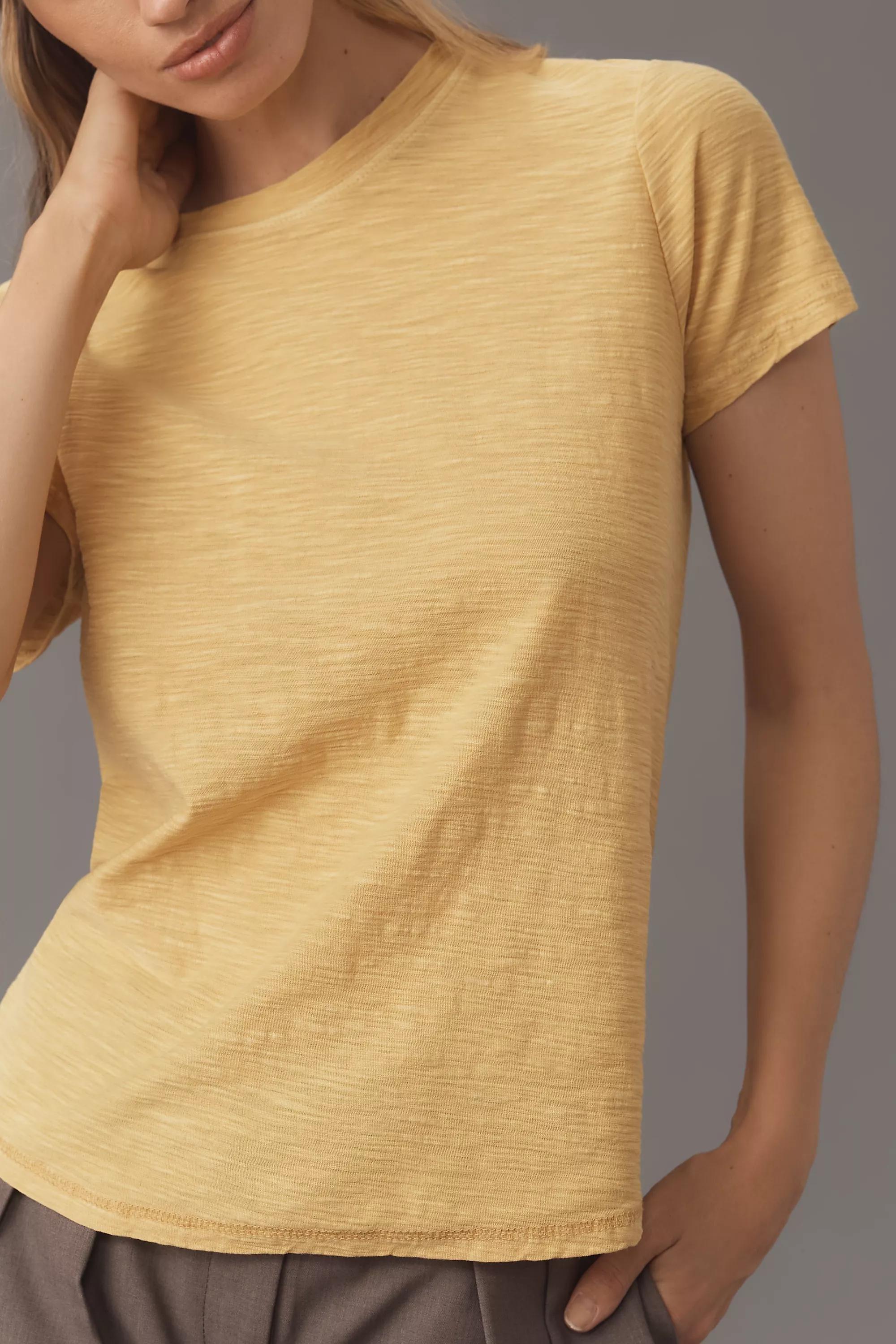 Anthropologie Textured Basic Athleisure, Gold, A501_0070, large image number 3