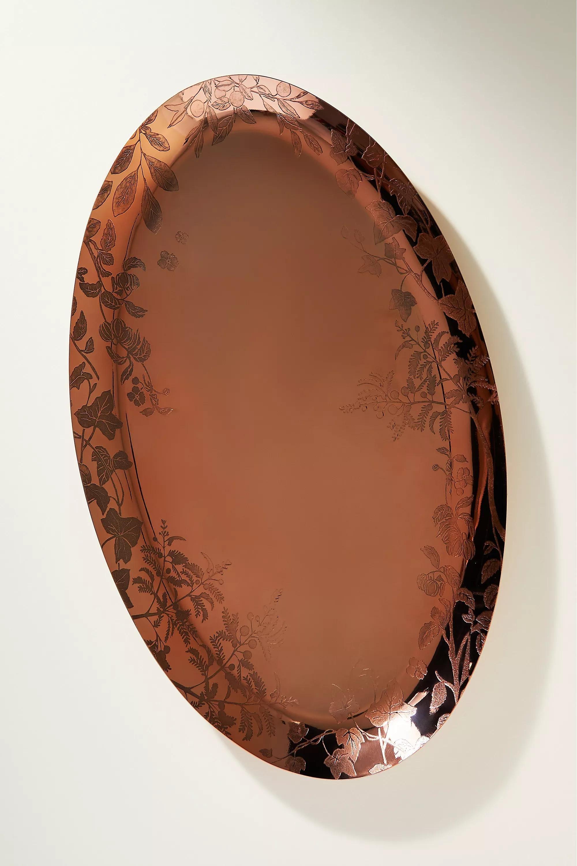Foliage Platter, Copper, A501_0028, large image number 0