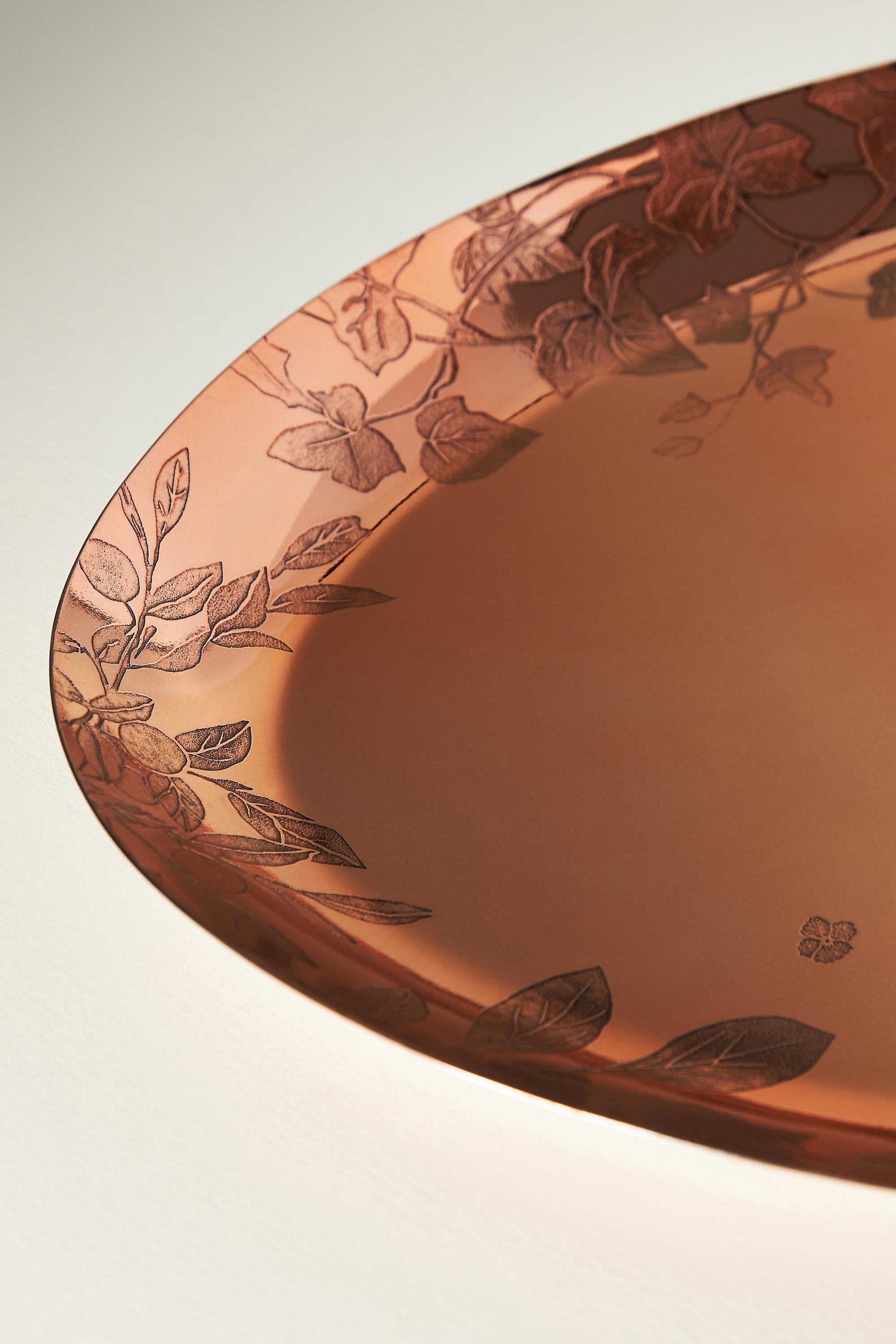 Foliage Platter, Copper, A501_0028, large image number 2