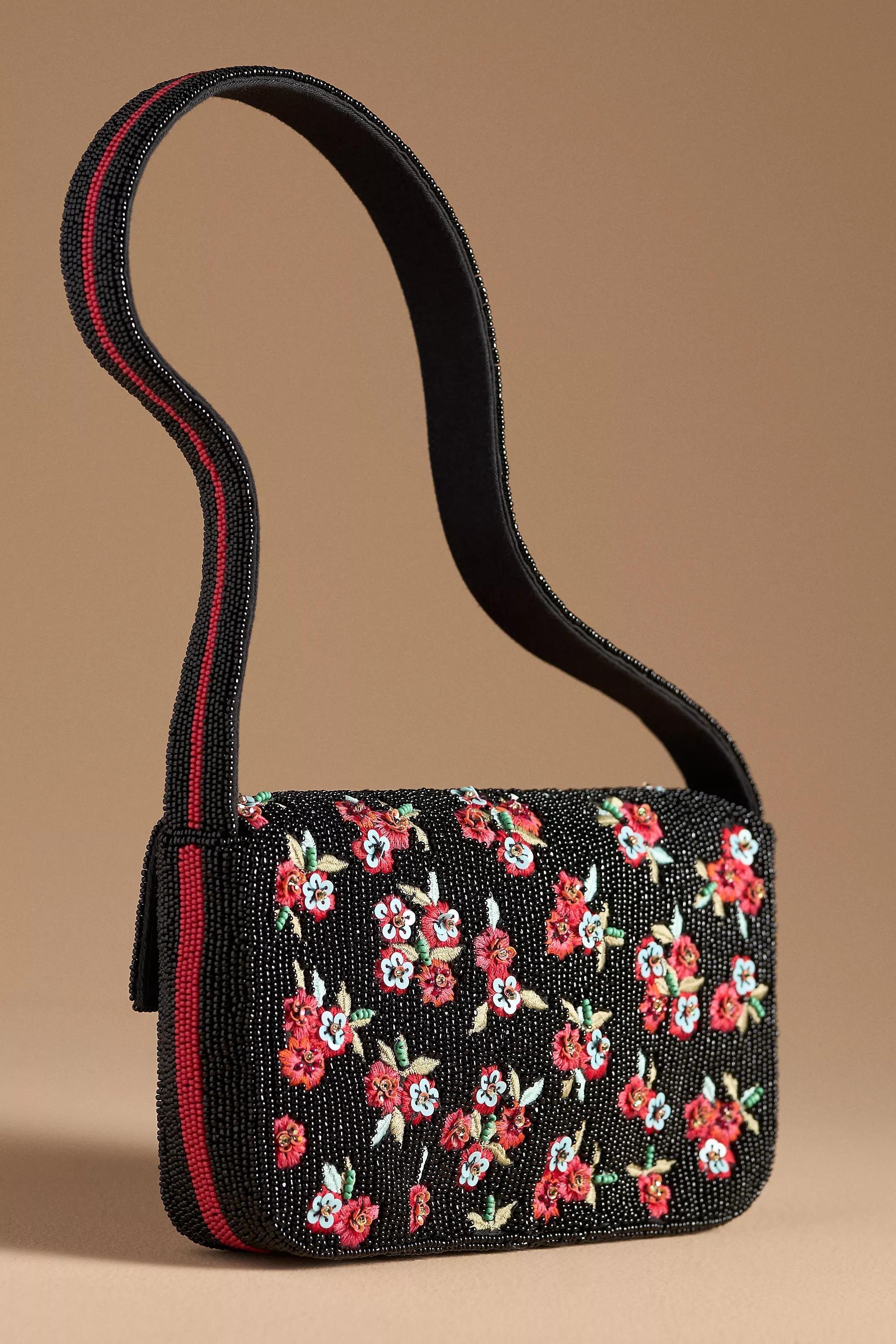 Anthropologie Embroidered Cross-Body, Pink, A501_0009, large image number 1