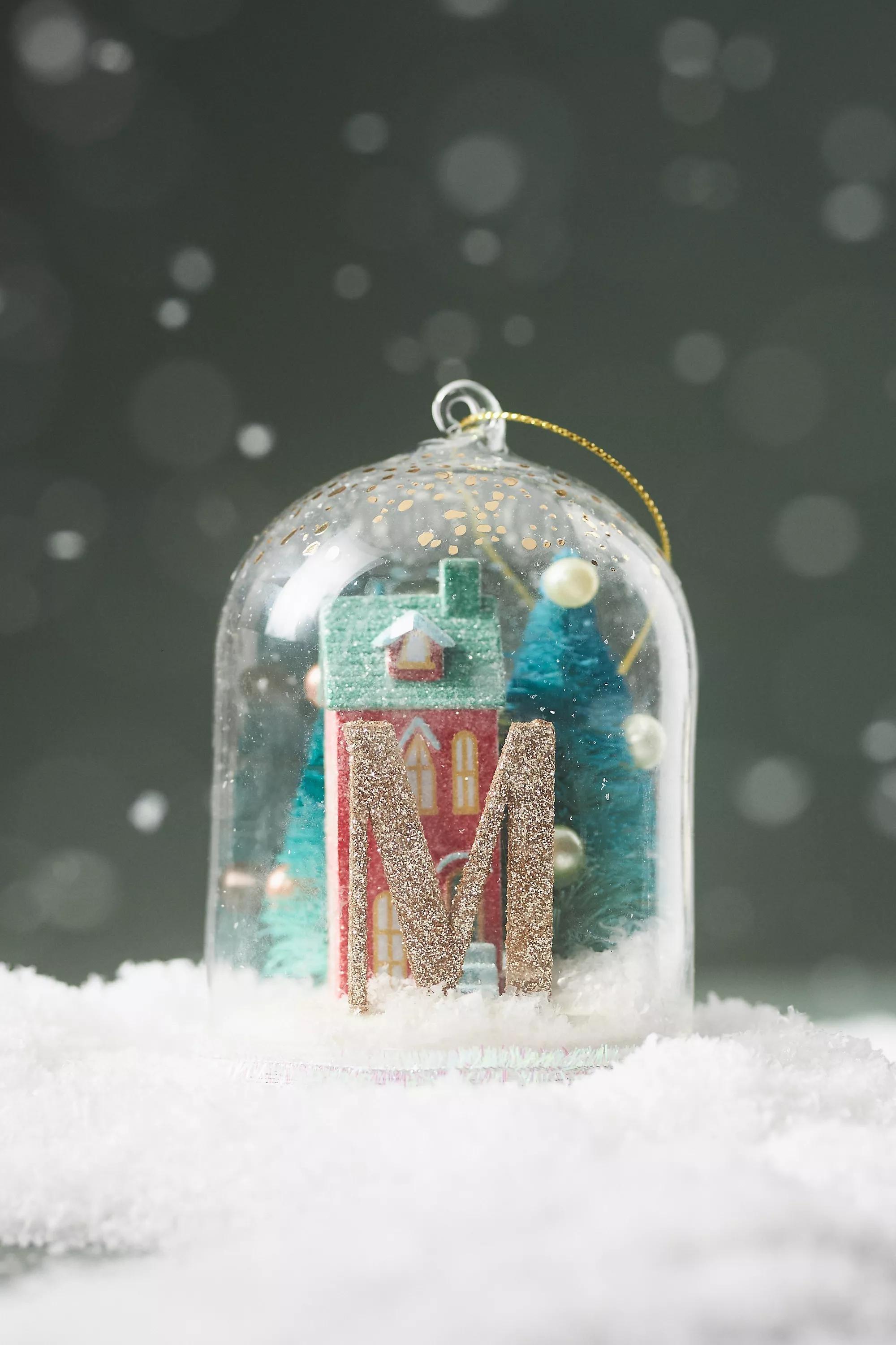 M Home For The Holidays Monogram Ornament, Multicolour, A501_0913, large image number 0