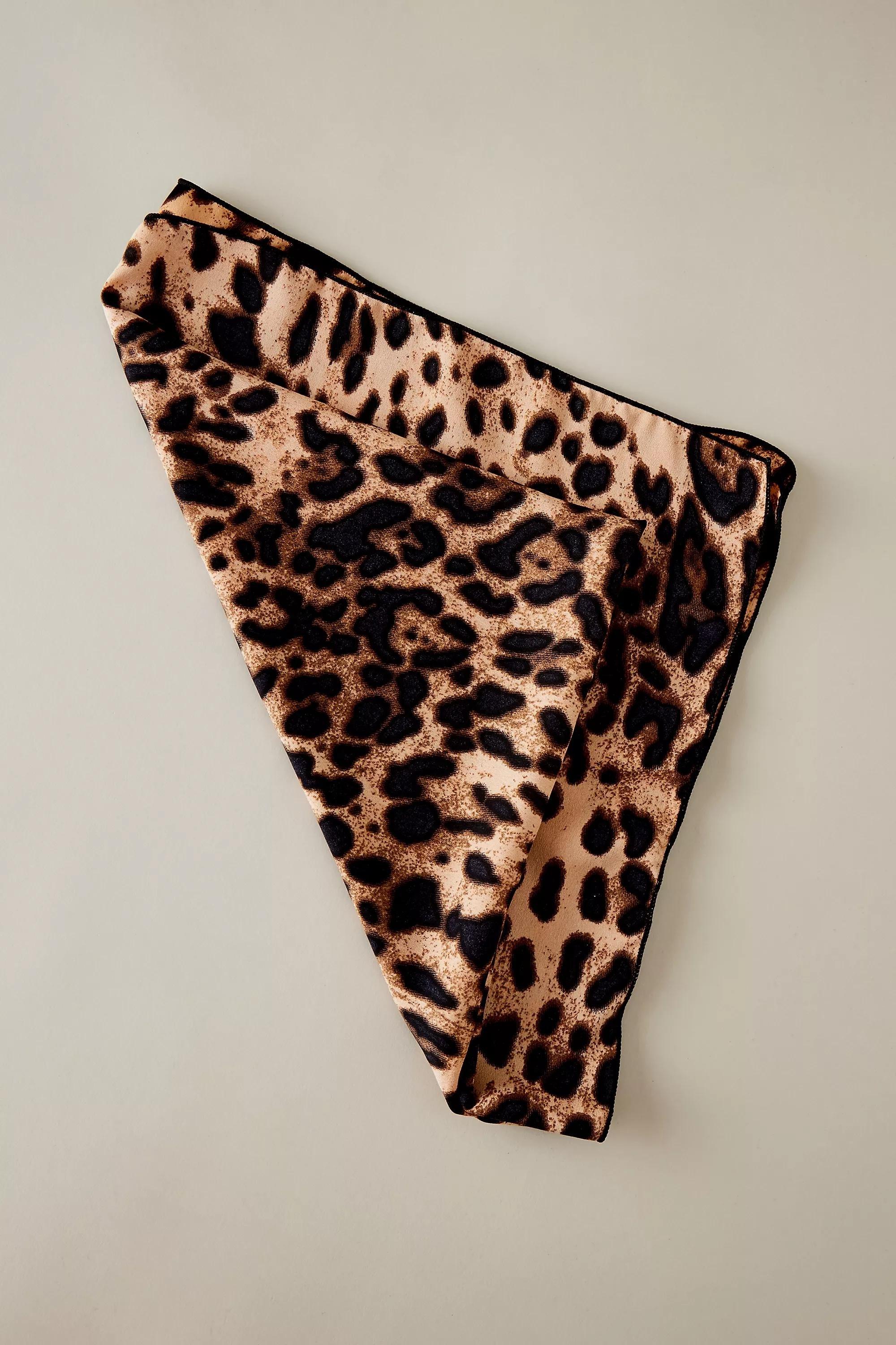 Motif Leopard Print Headscarf, Brown, A501_0029, large image number 0