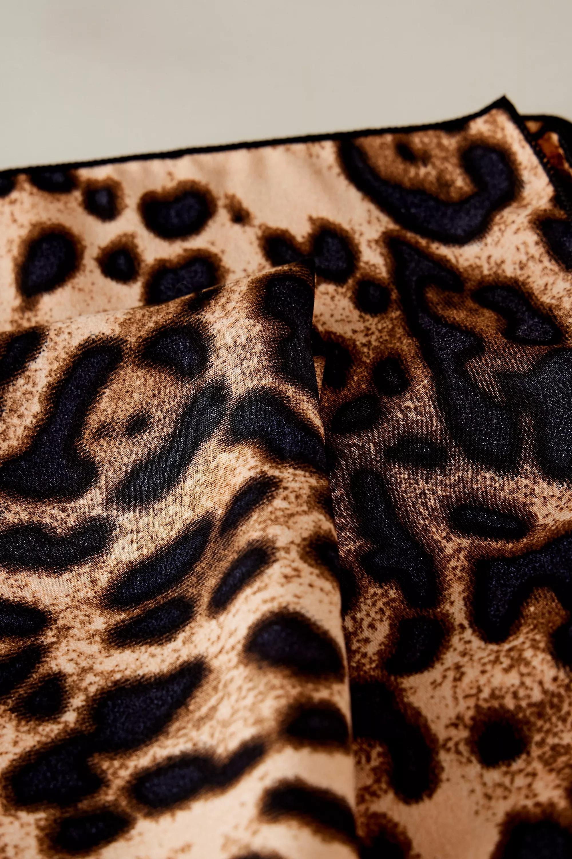 Motif Leopard Print Headscarf, Brown, A501_0029, large image number 2