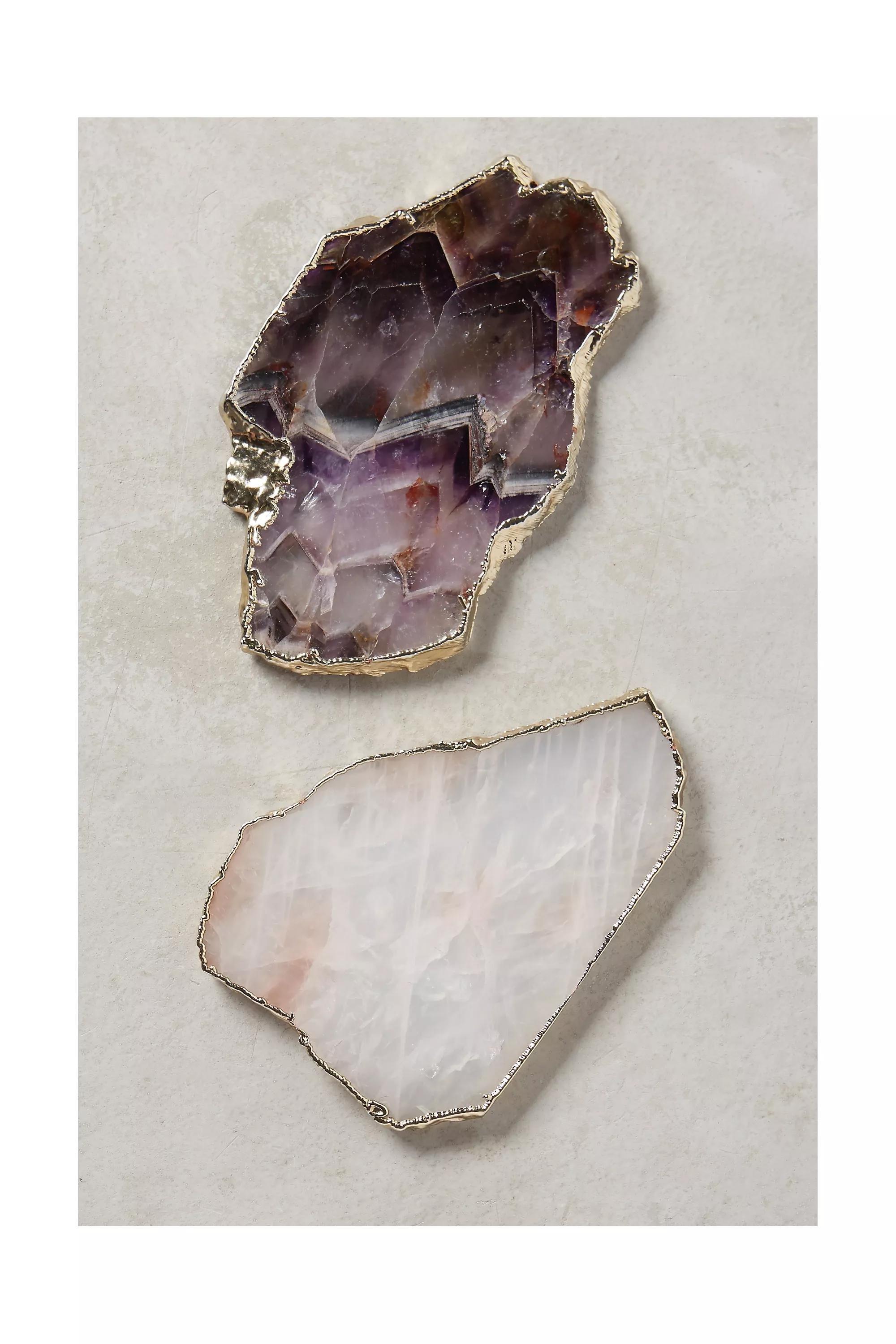 PINK Slivered Geode Coaster, A501_0066, large image number 1