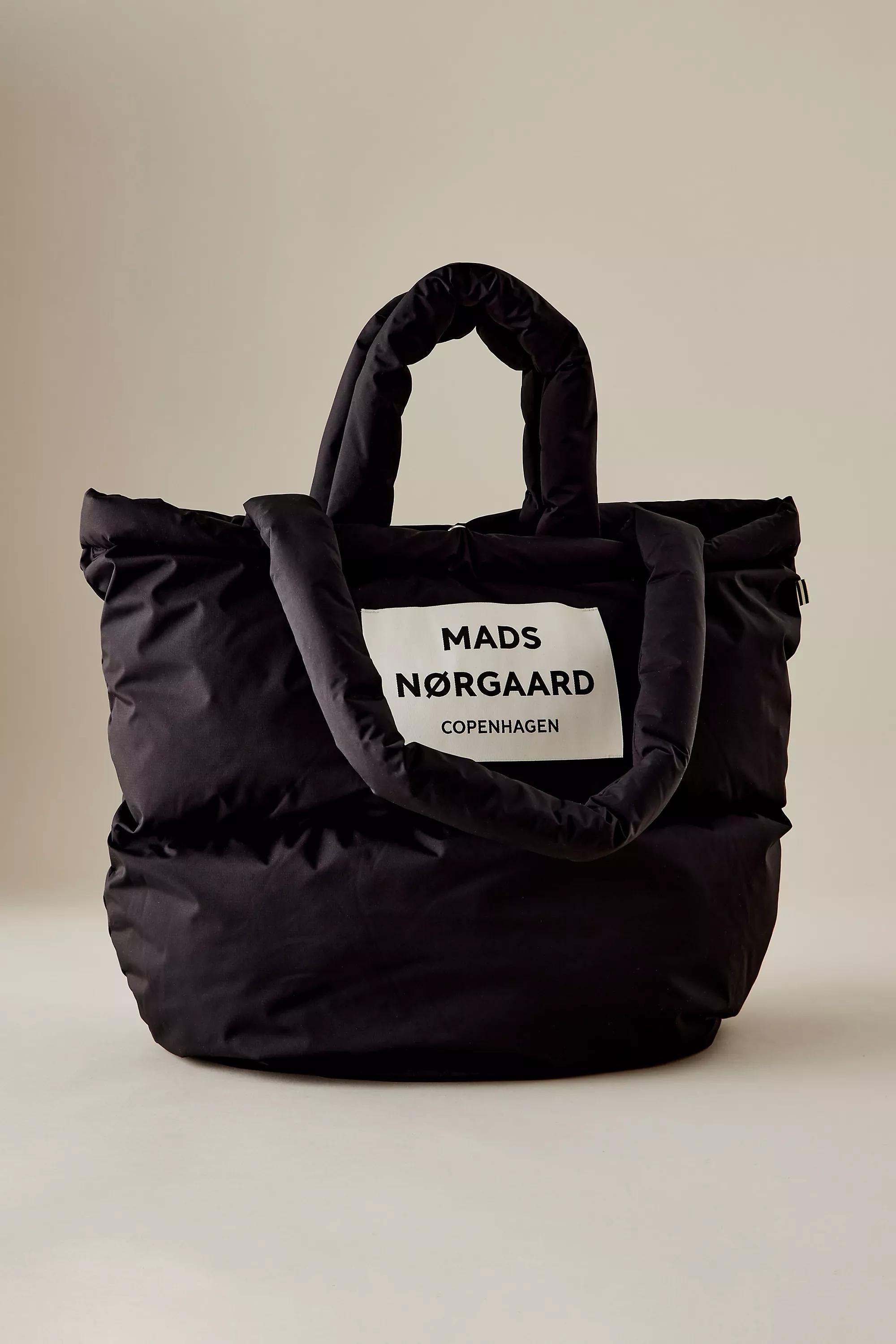 Mads Norgaard Recycle Puffer Tote Bag, Black, A501_0001, large image number 0