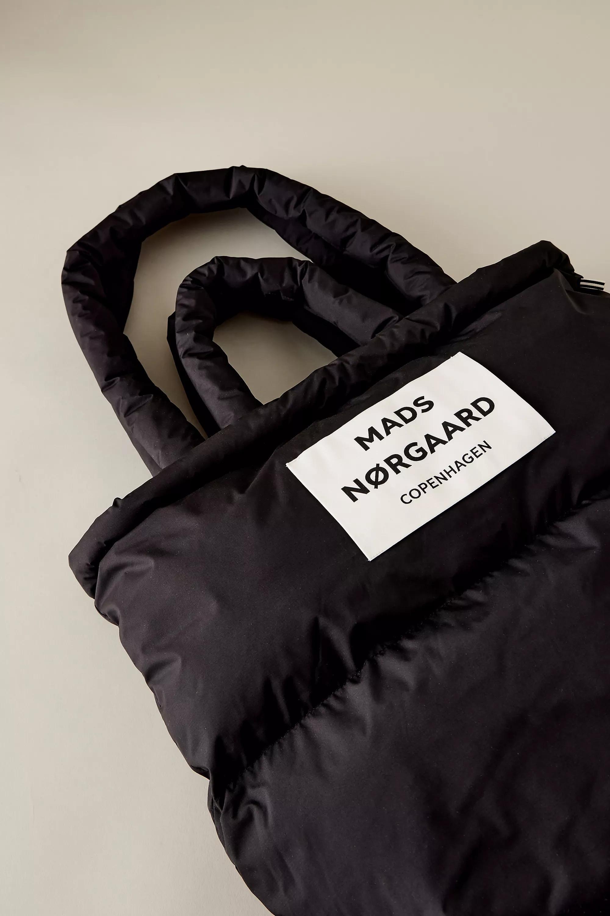 Mads Norgaard Recycle Puffer Tote Bag, Black, A501_0001, large image number 2