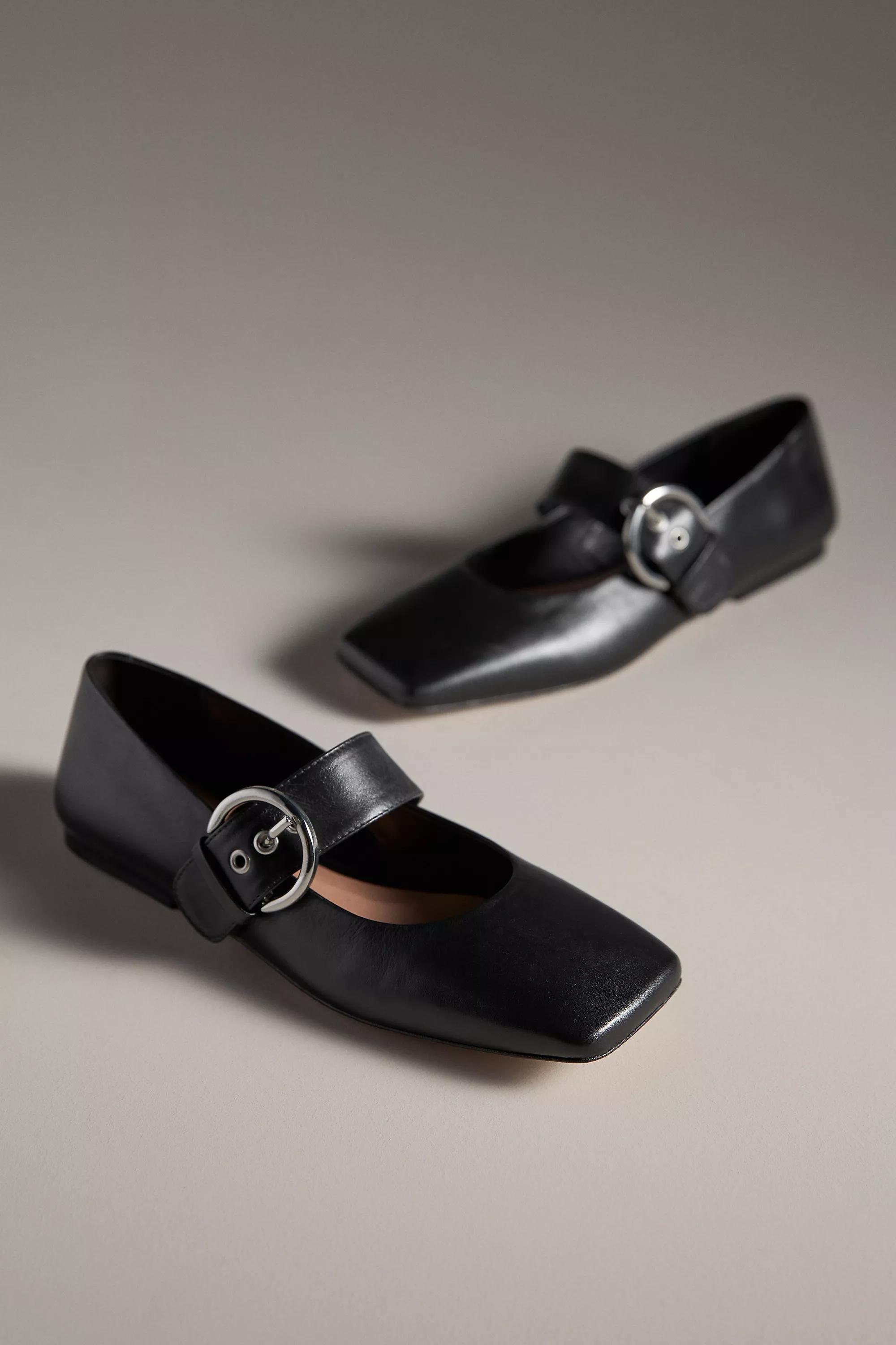 Anthropologie Mary Jane Flats, Black, , large image number 1