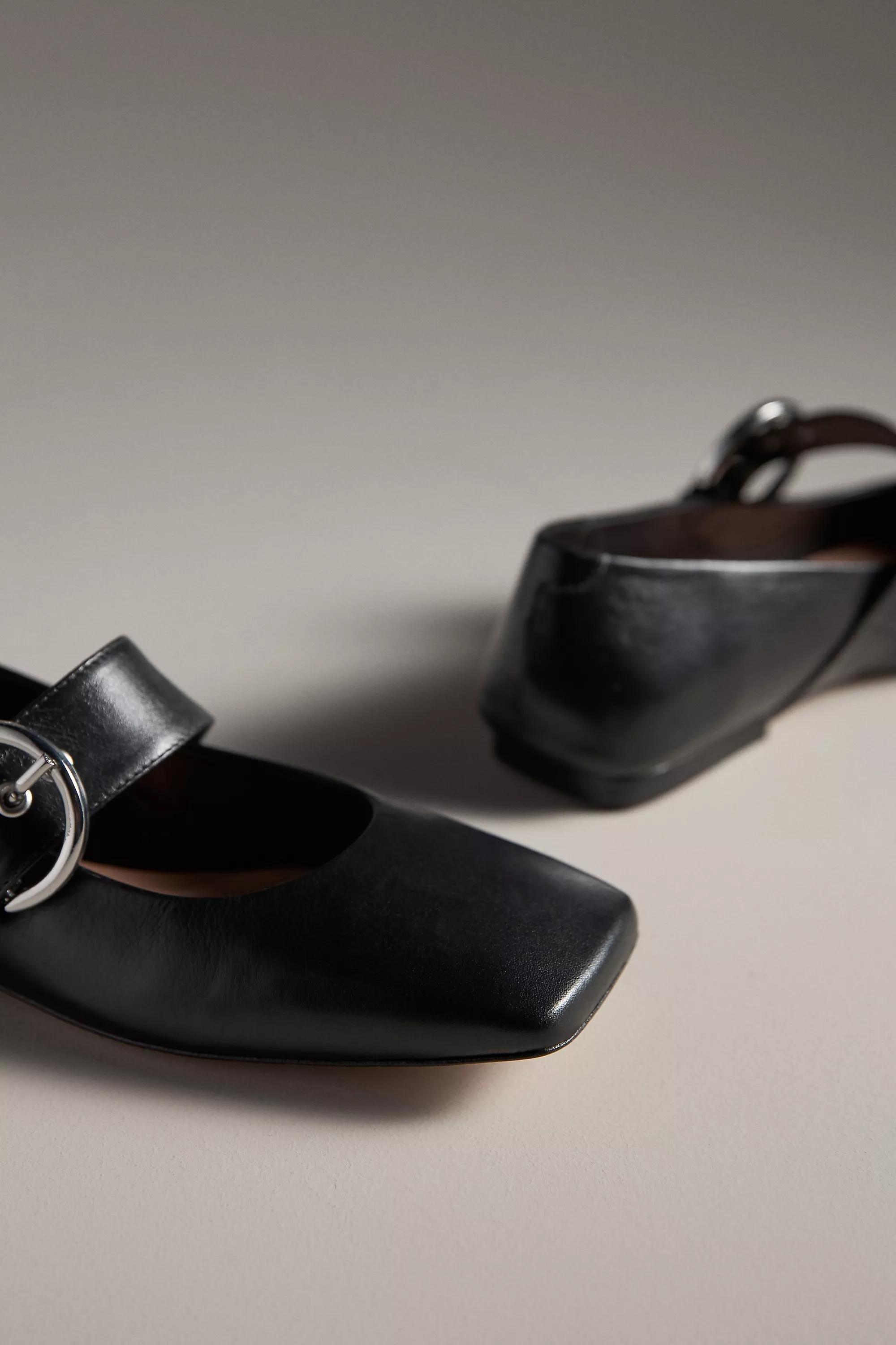 Anthropologie Mary Jane Flats, Black, , large image number 2