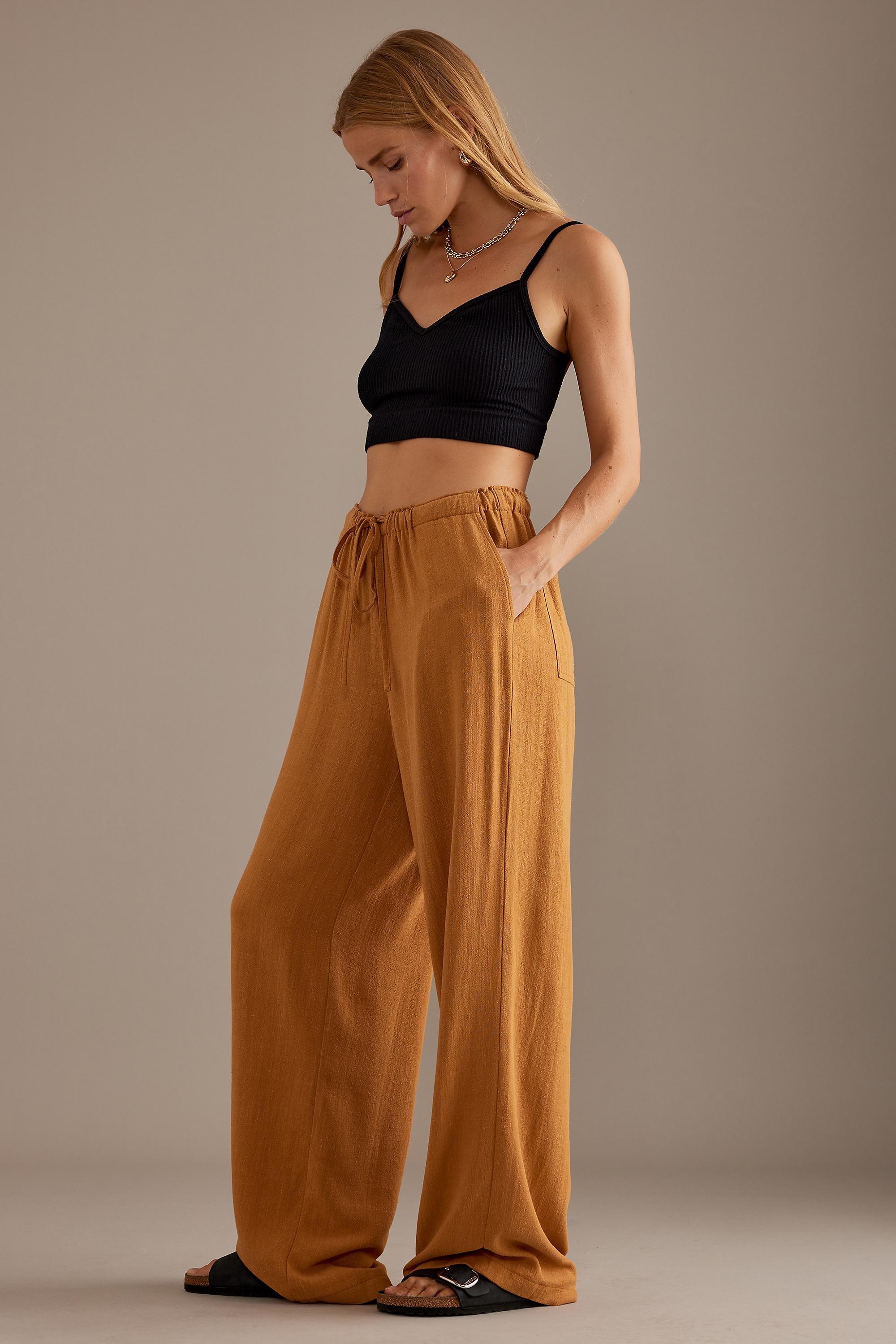 Terra Cotta Relaxed Trousers, Orange, , large image number 1