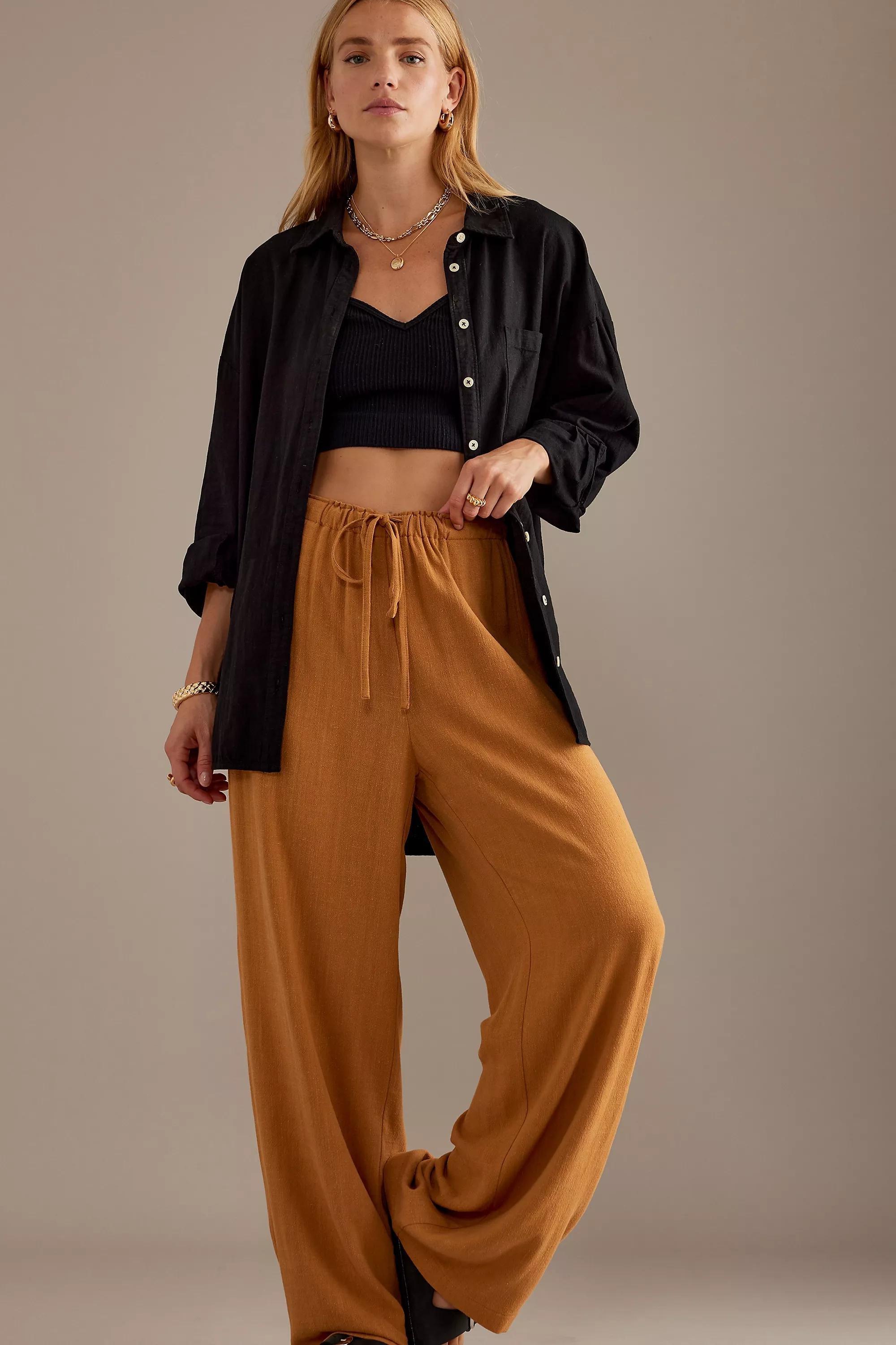 Terra Cotta Relaxed Trousers, Orange, , large image number 3