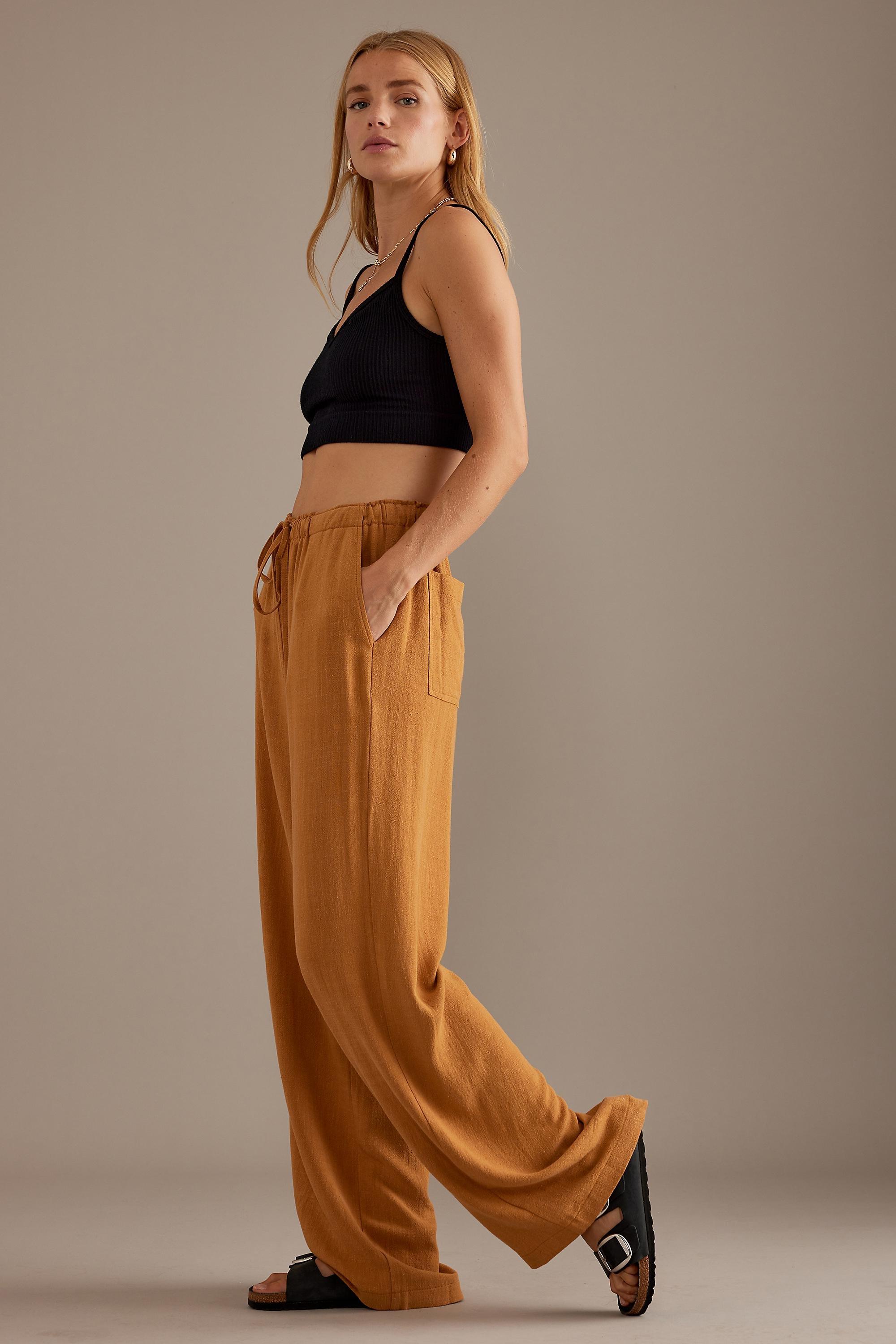 Terra Cotta Relaxed Trousers, Orange, , large image number 4