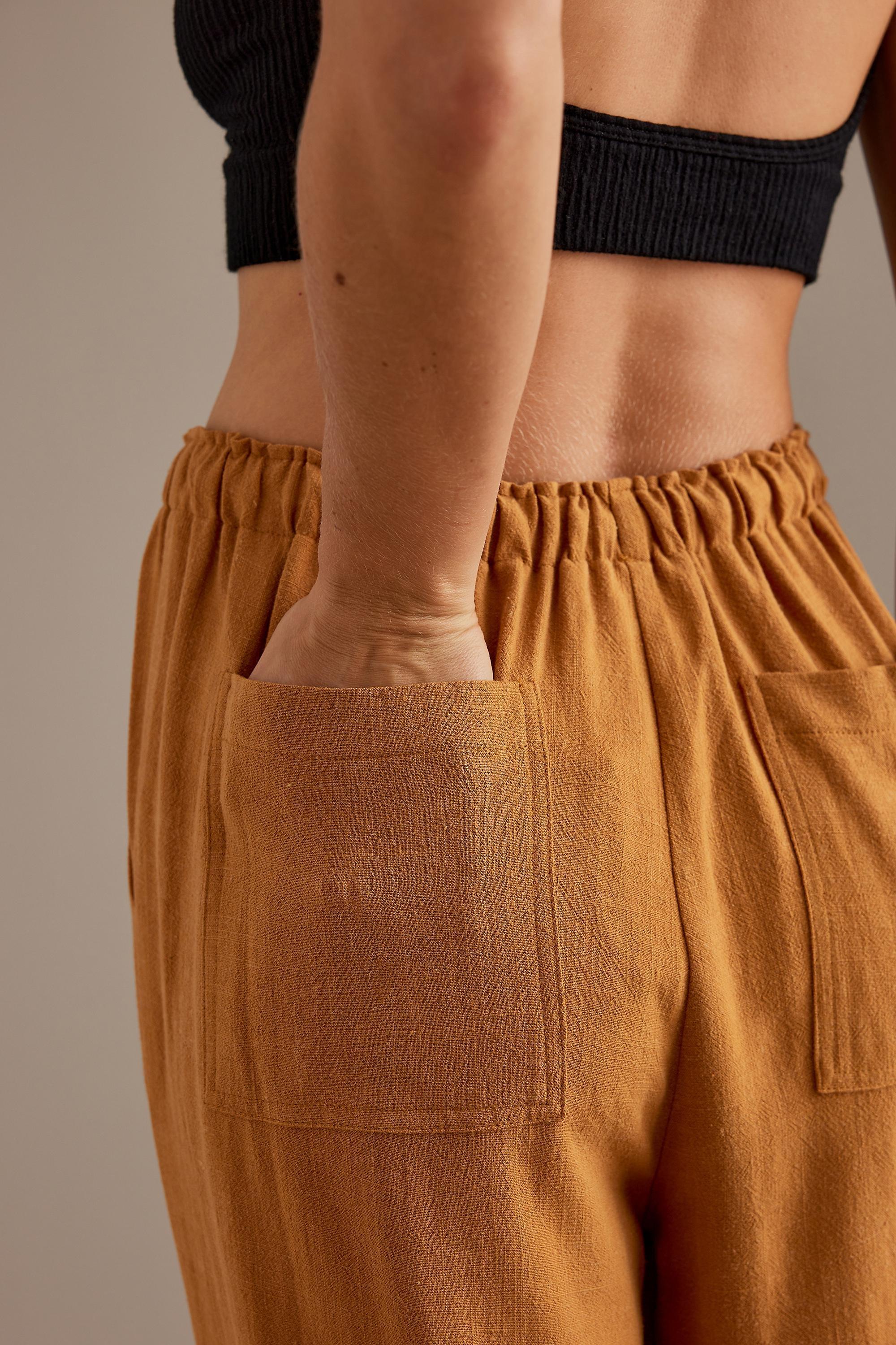 Terra Cotta Relaxed Trousers, Orange, , large image number 5
