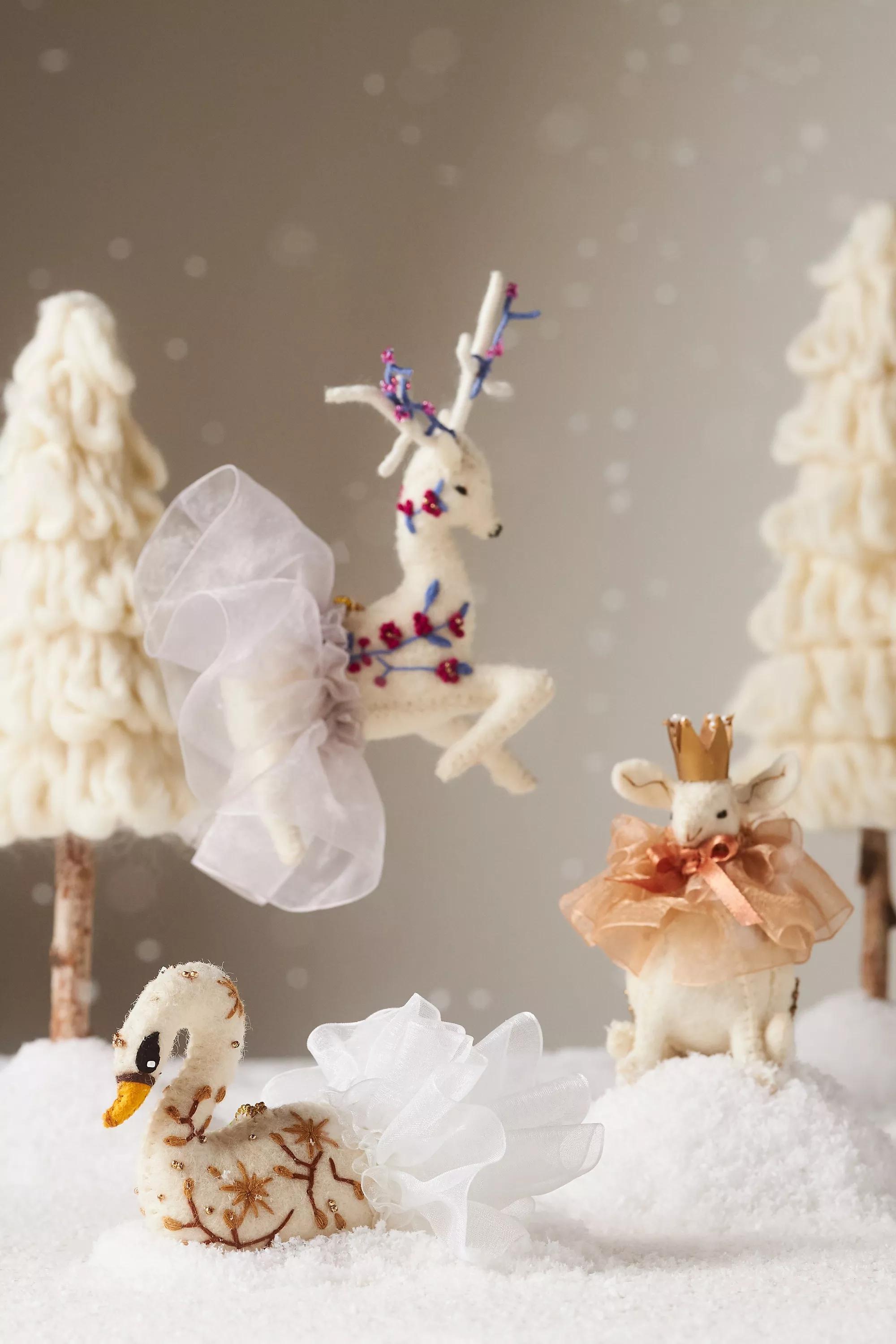 Winter Ballet Ornament, Cream, A501_0012, large image number 1