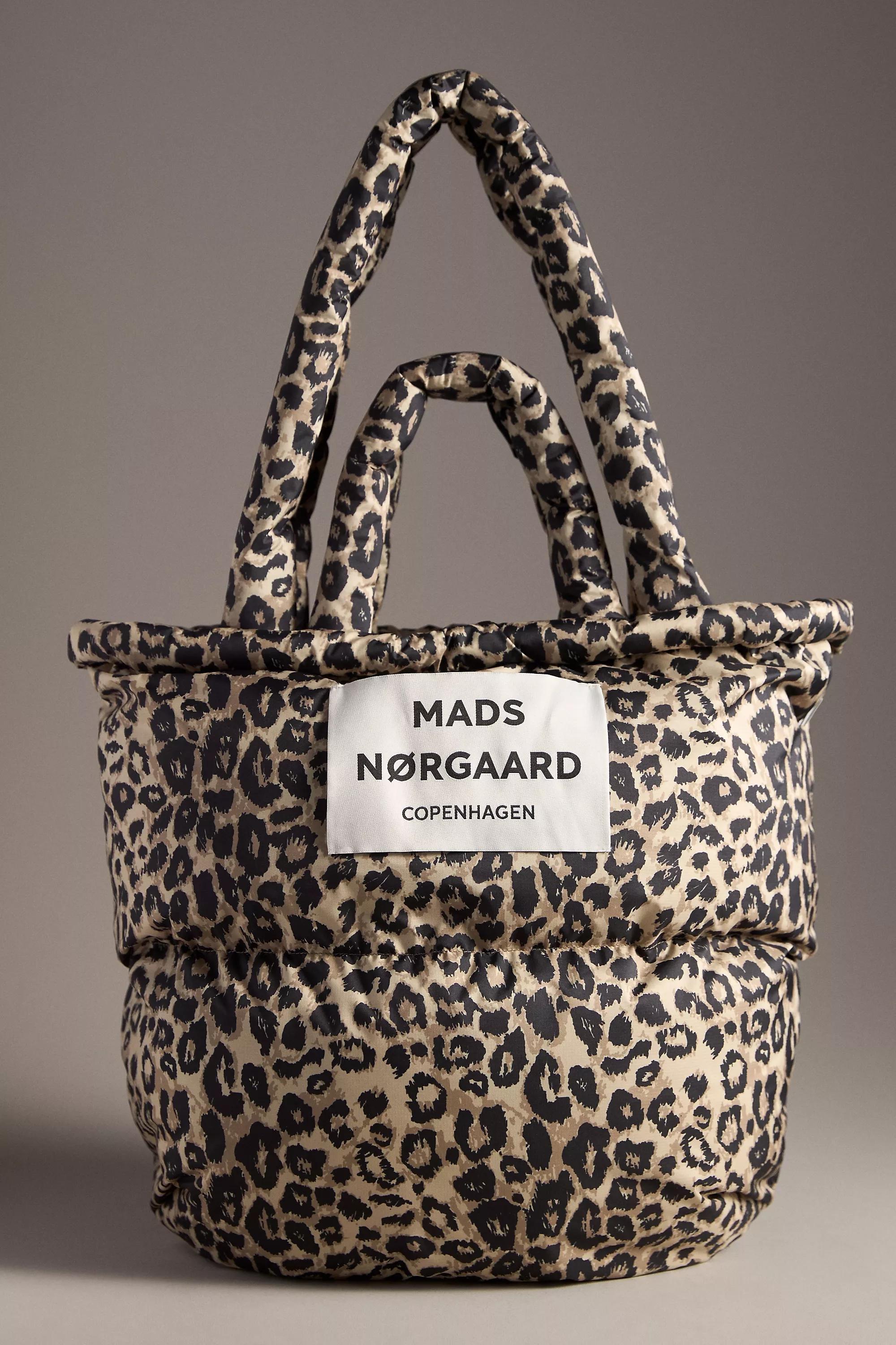 Mads Norgaard Recycle Puffer Tote Bag, Brown, A501_0029, large image number 0