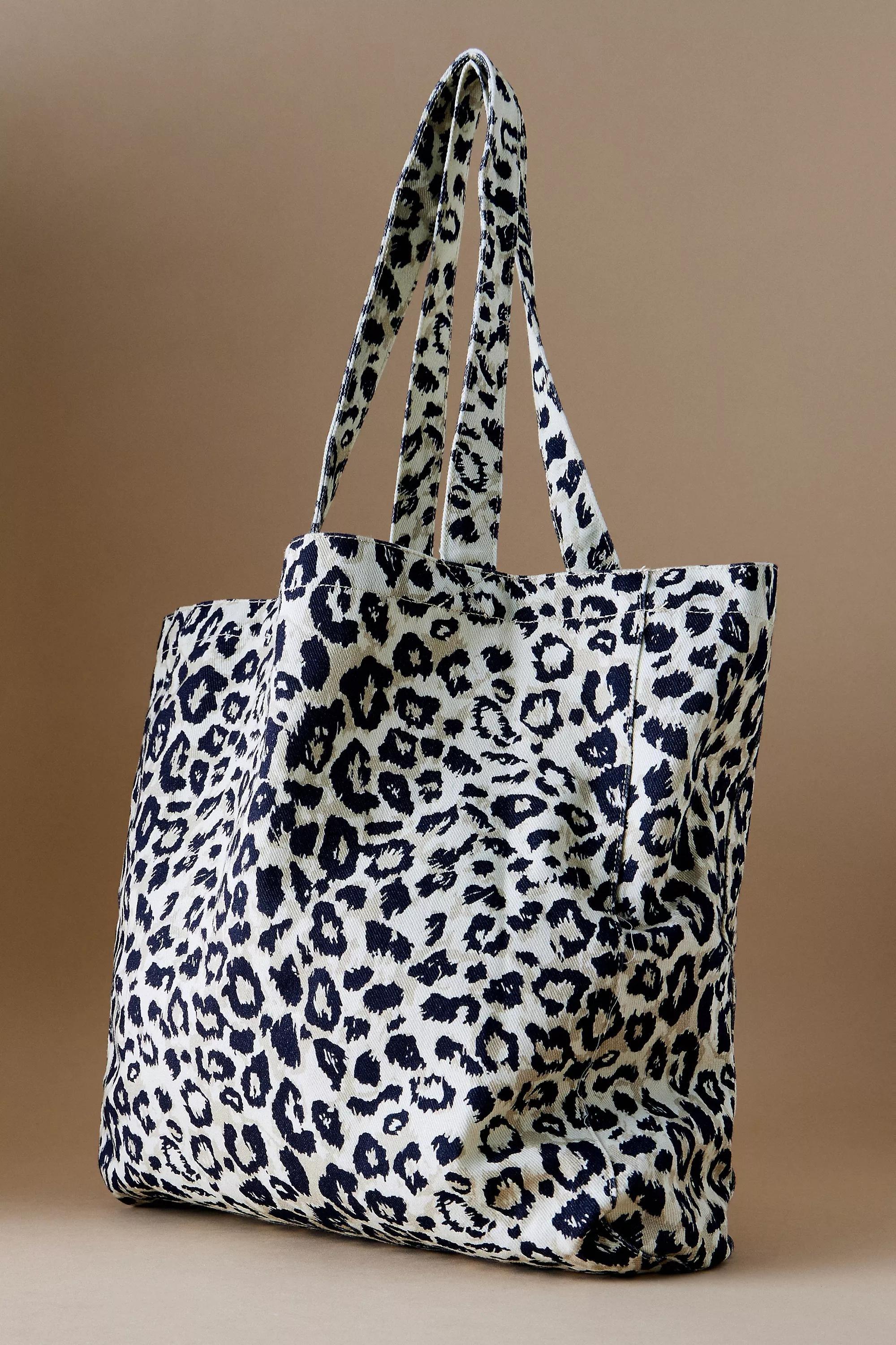 Mads Norgaard Recycled Boutique Leopard Tote Bag, Brown, A501_0029, large image number 2