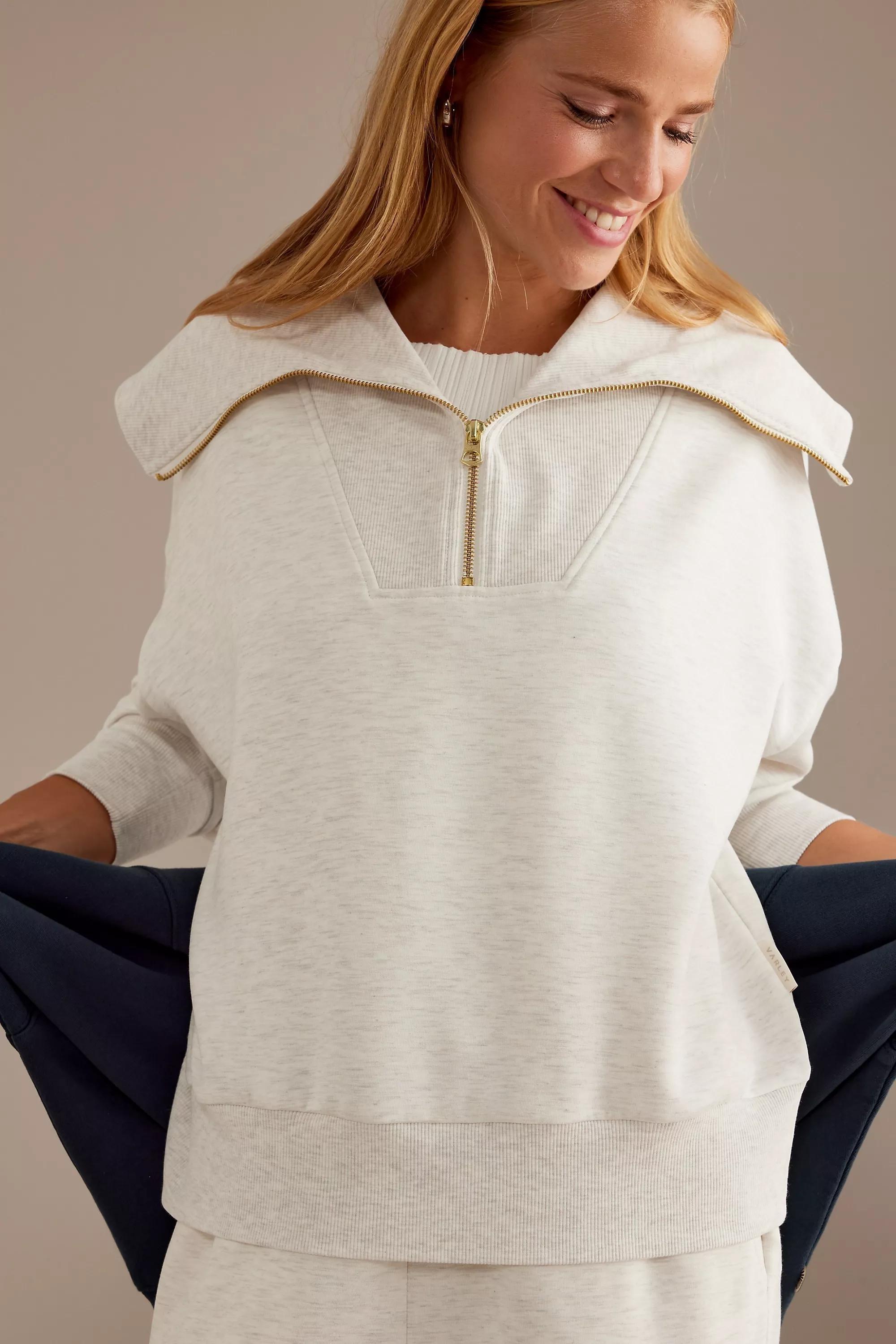 Anthropologie Textured Sweatshirts, White, A501_0011, large image number 5