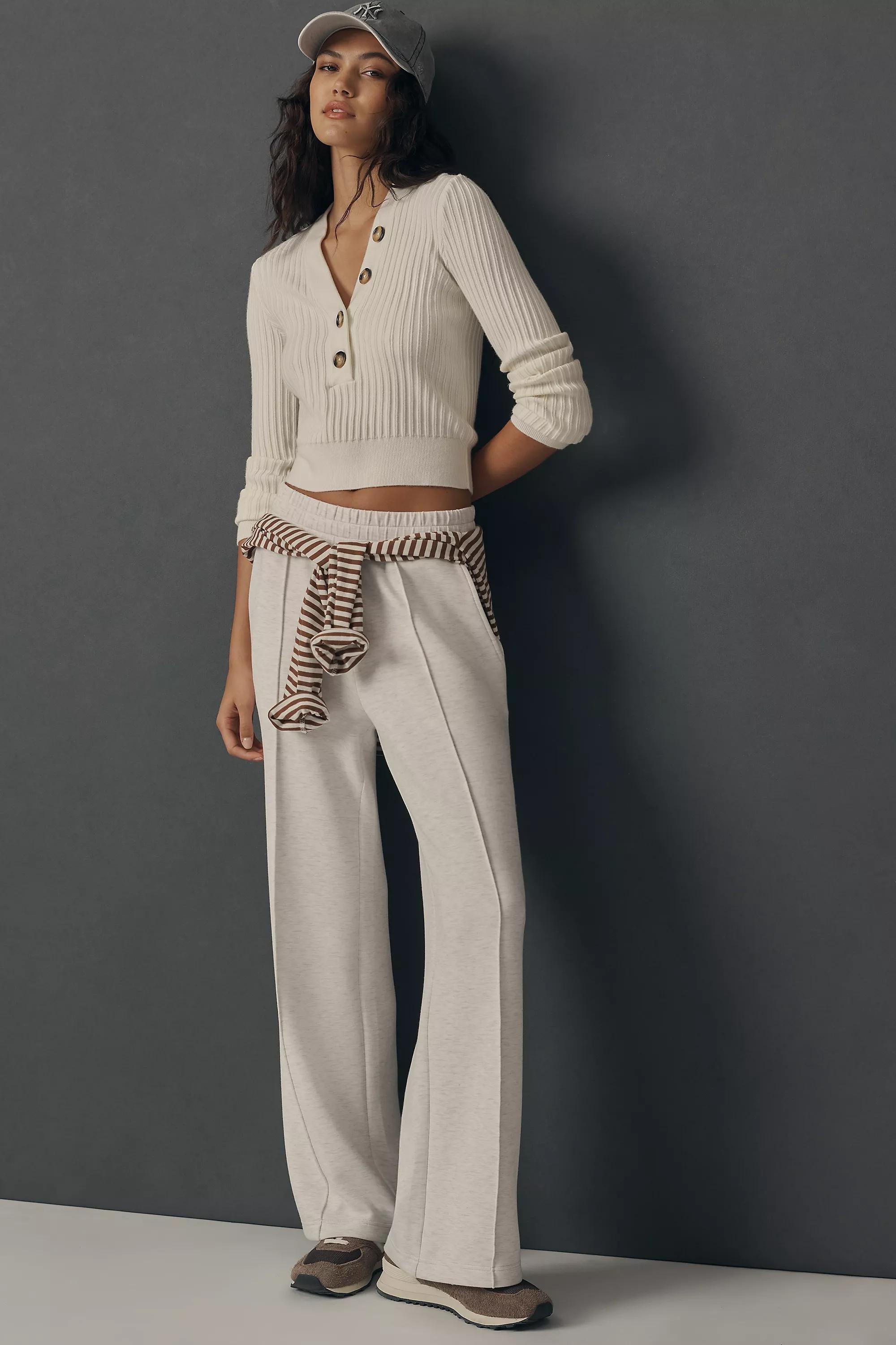 Cream Varley The Wide Leg Trousers, , medium