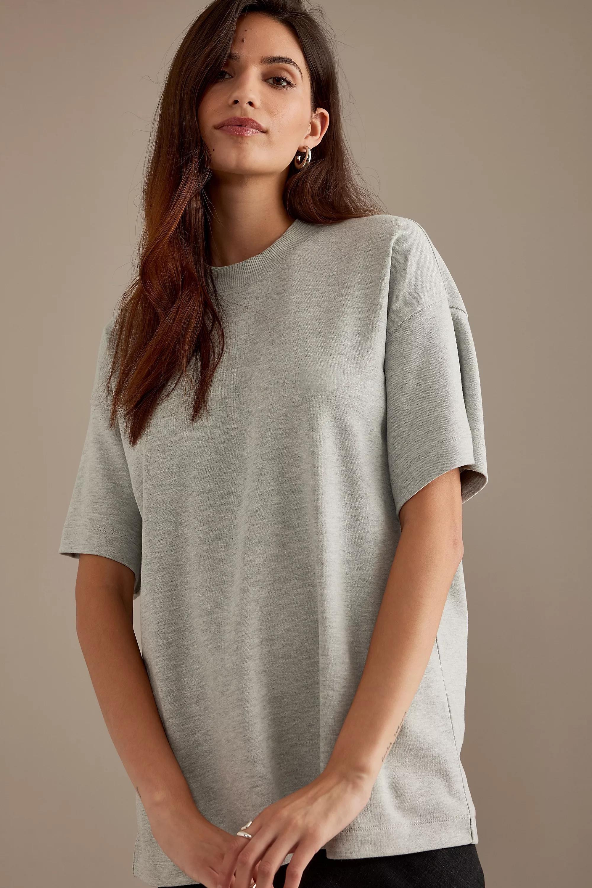 Short-Sleeve Oversized T-Shirt, Grey, , large image number 3