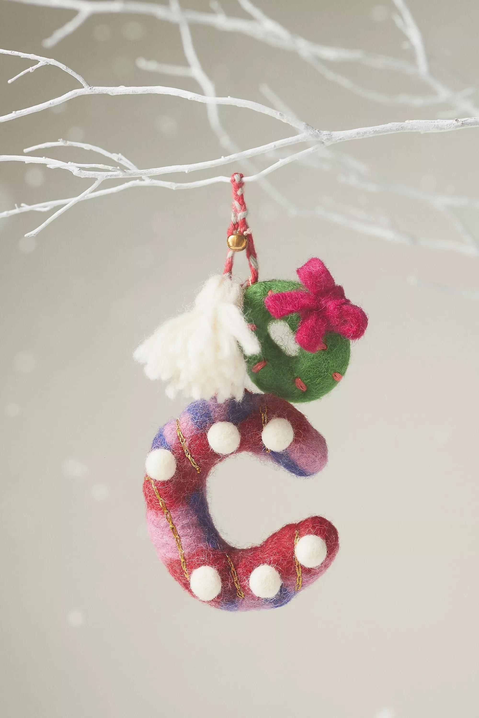 C Jolly Monogram Ornament, Multicolour, A501_0903, large image number 0