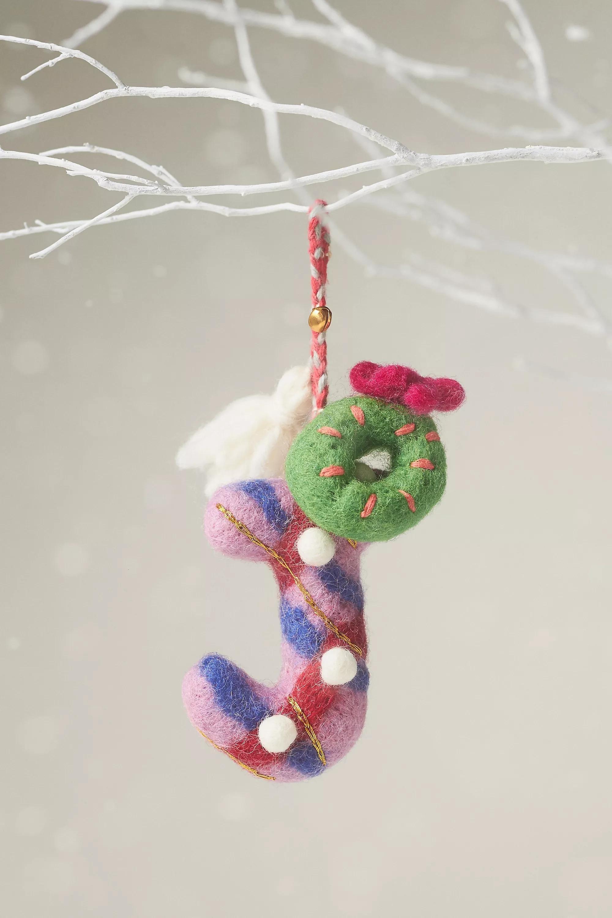 J Jolly Monogram Ornament, Multicolour, A501_0910, large image number 0