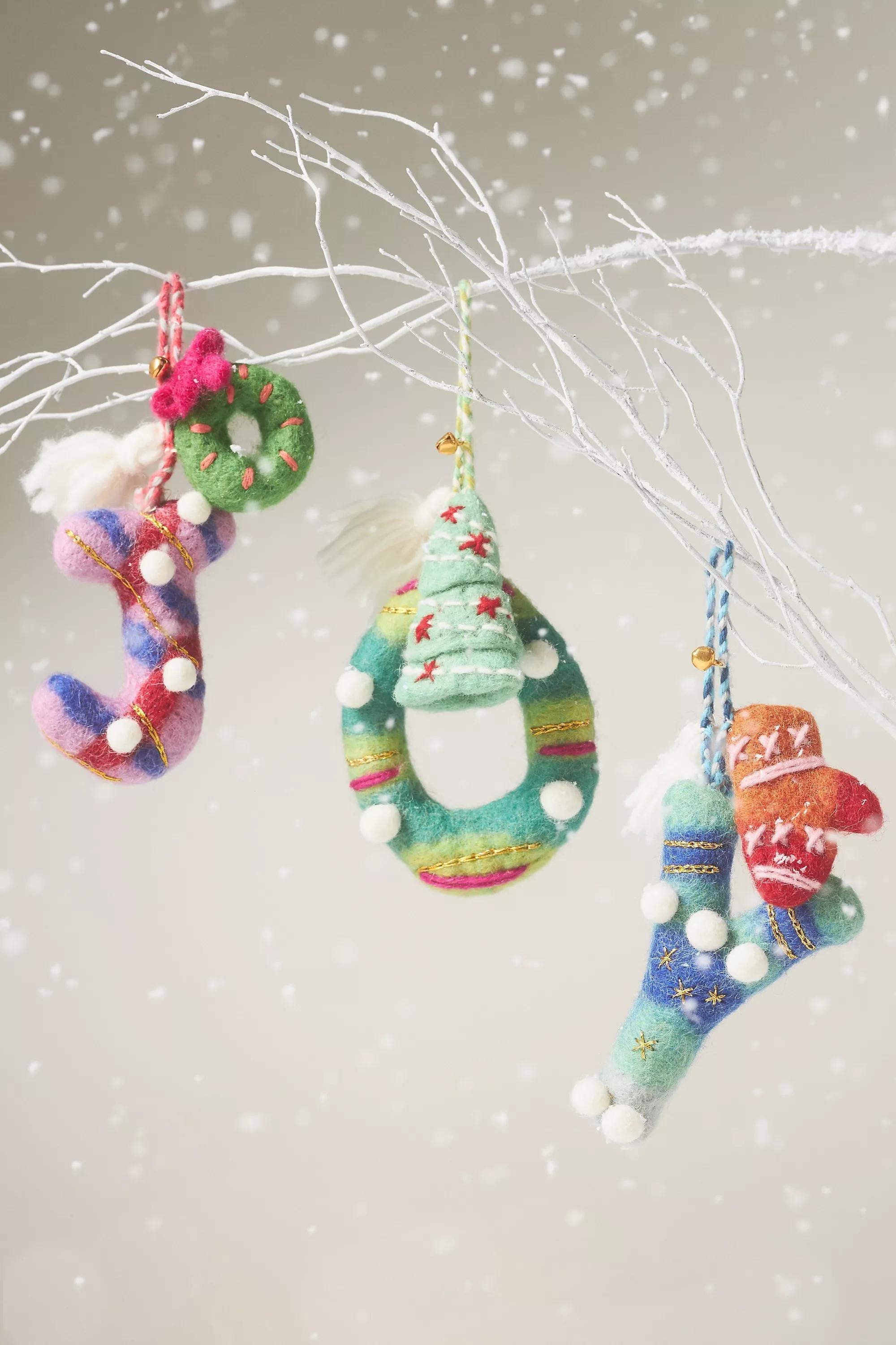 J Jolly Monogram Ornament, Multicolour, A501_0910, large image number 1