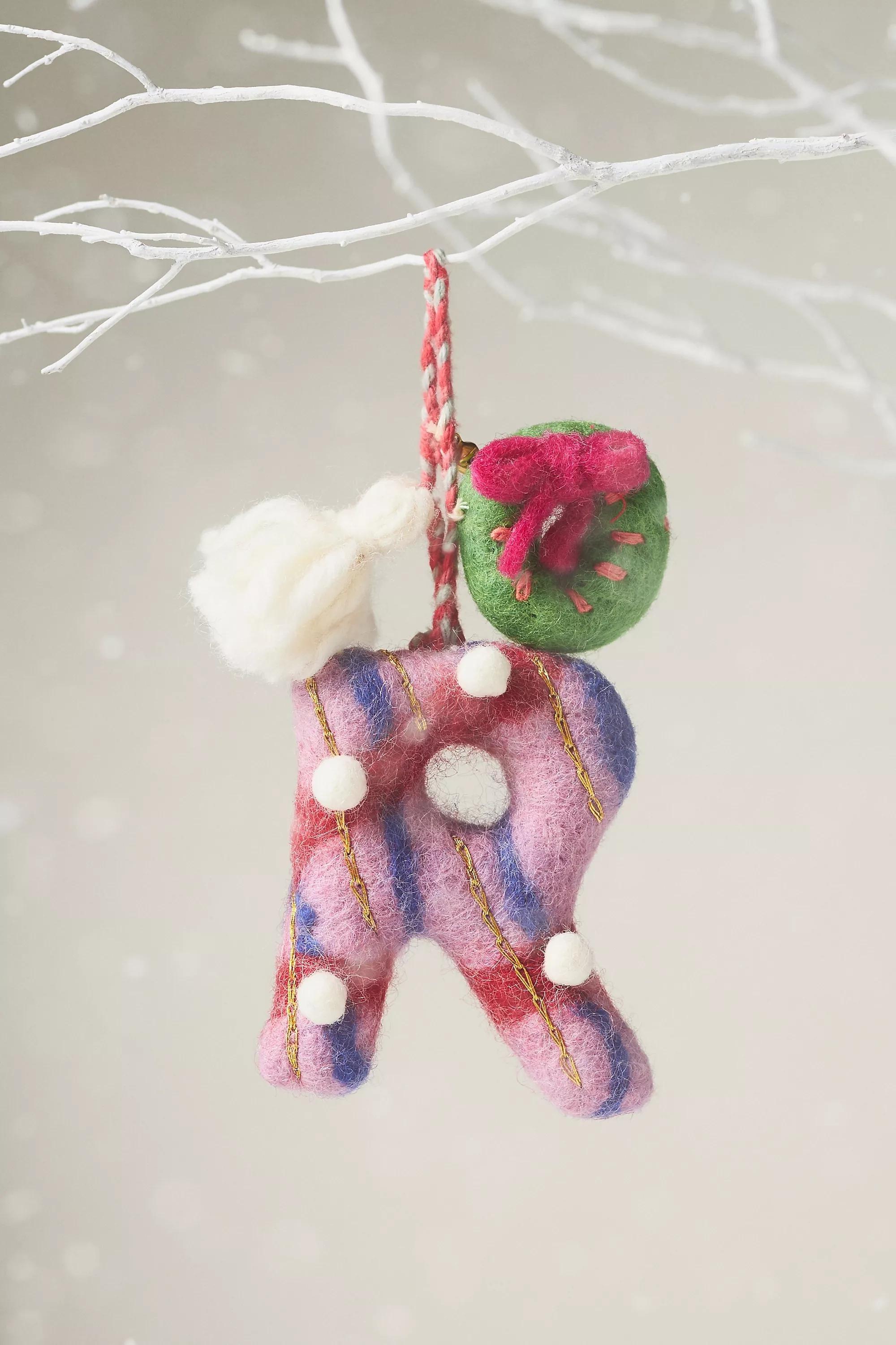 R Jolly Monogram Ornament, A501_0918, large image number 0