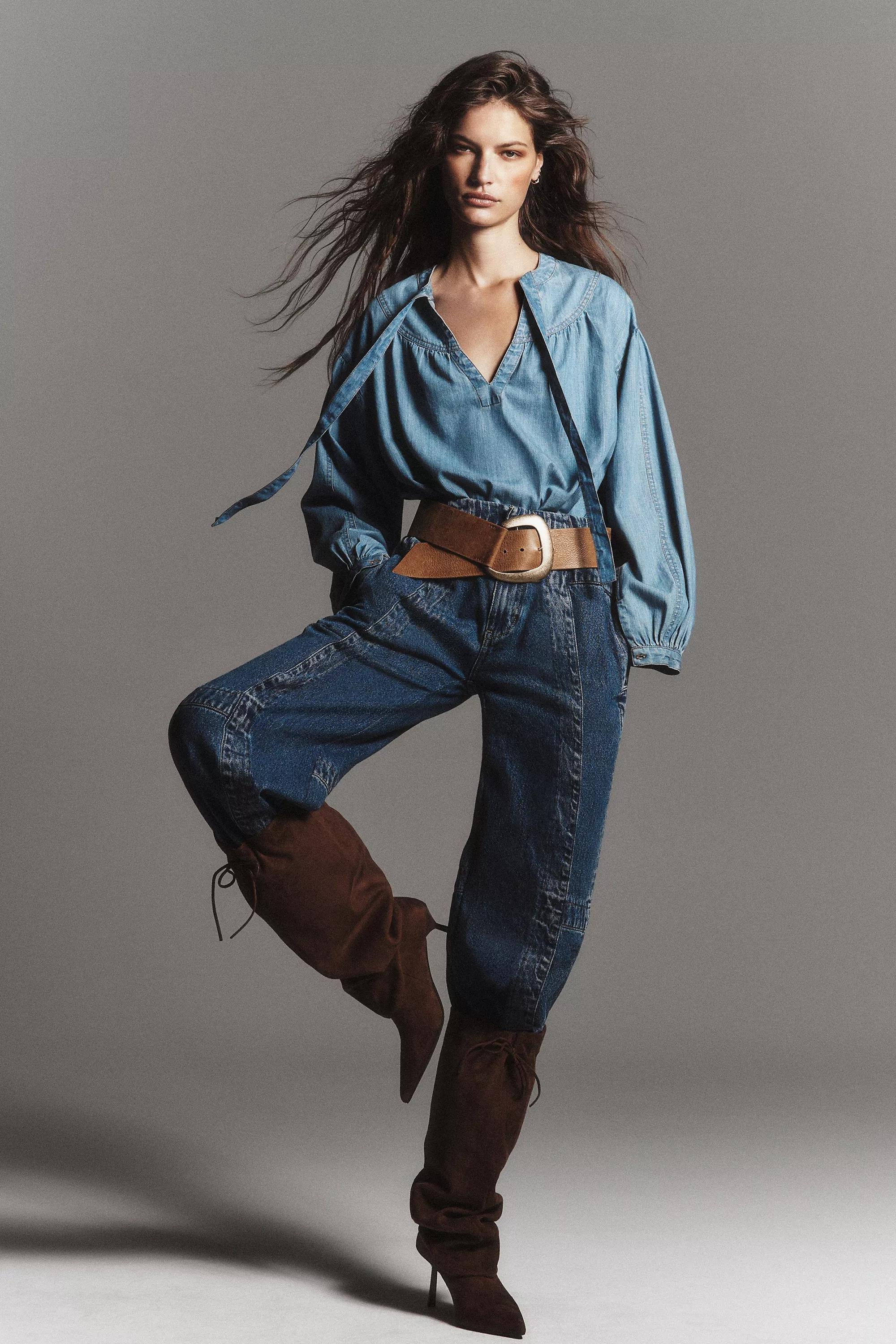 Anthropologie ed Denim Ankle-Length, Blue, , large image number 0