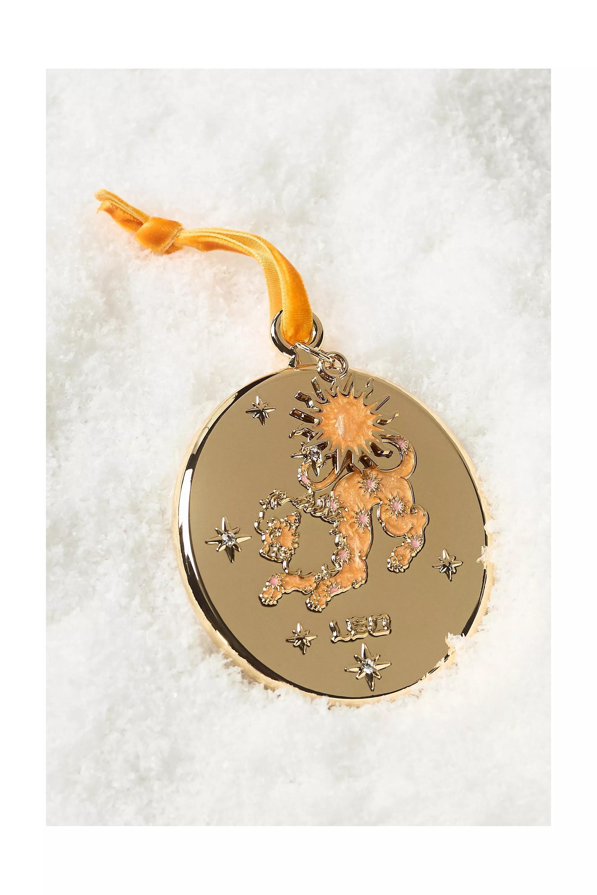 Lou Benesch X Anthropologie Stargazer Zodiac Ornament, Orange, A501_0805, large image number 0