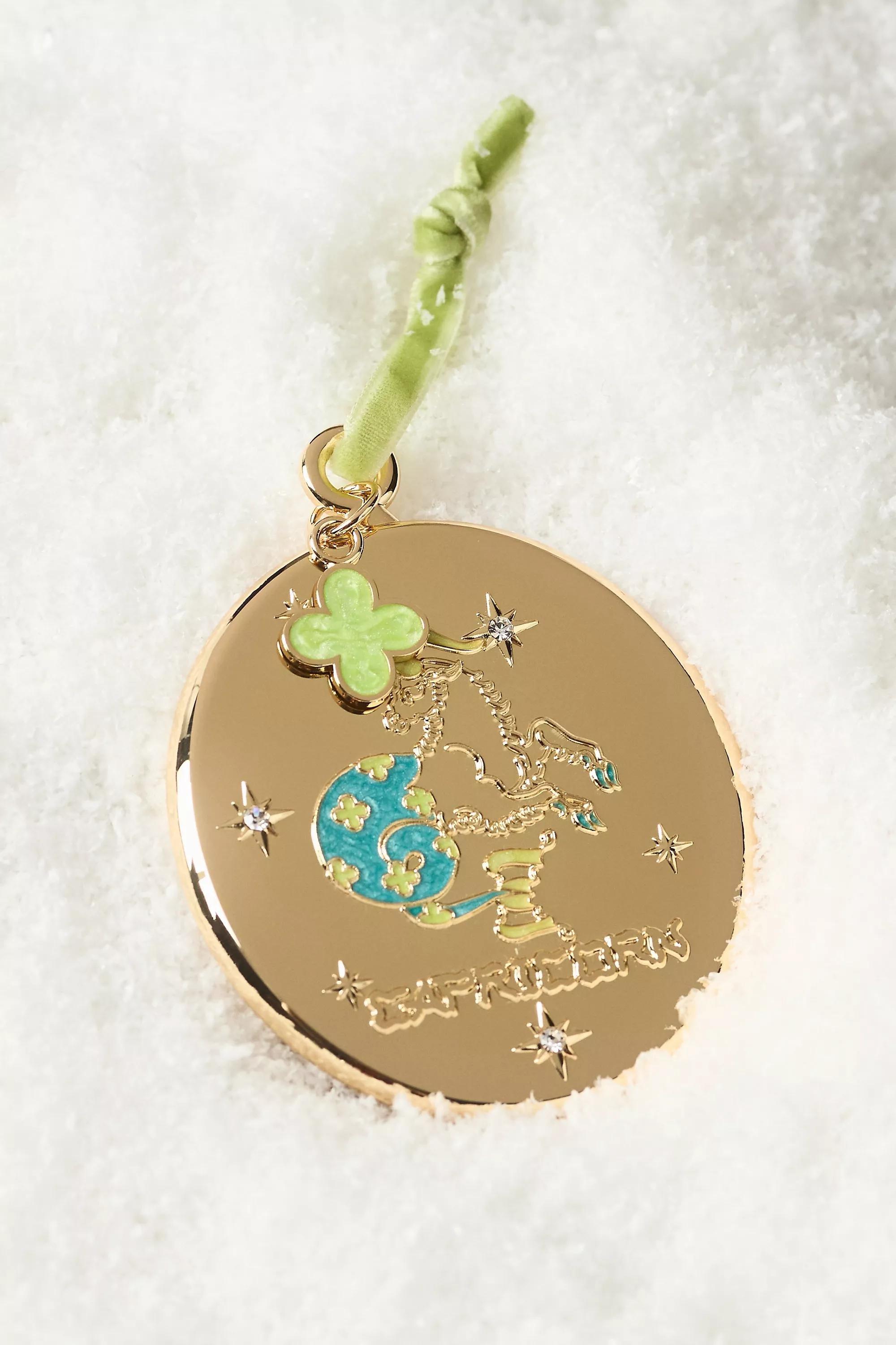 Ricorn Lou Benesch Stargazer Zodiac Ornament, Green, A501_0810, large image number 0