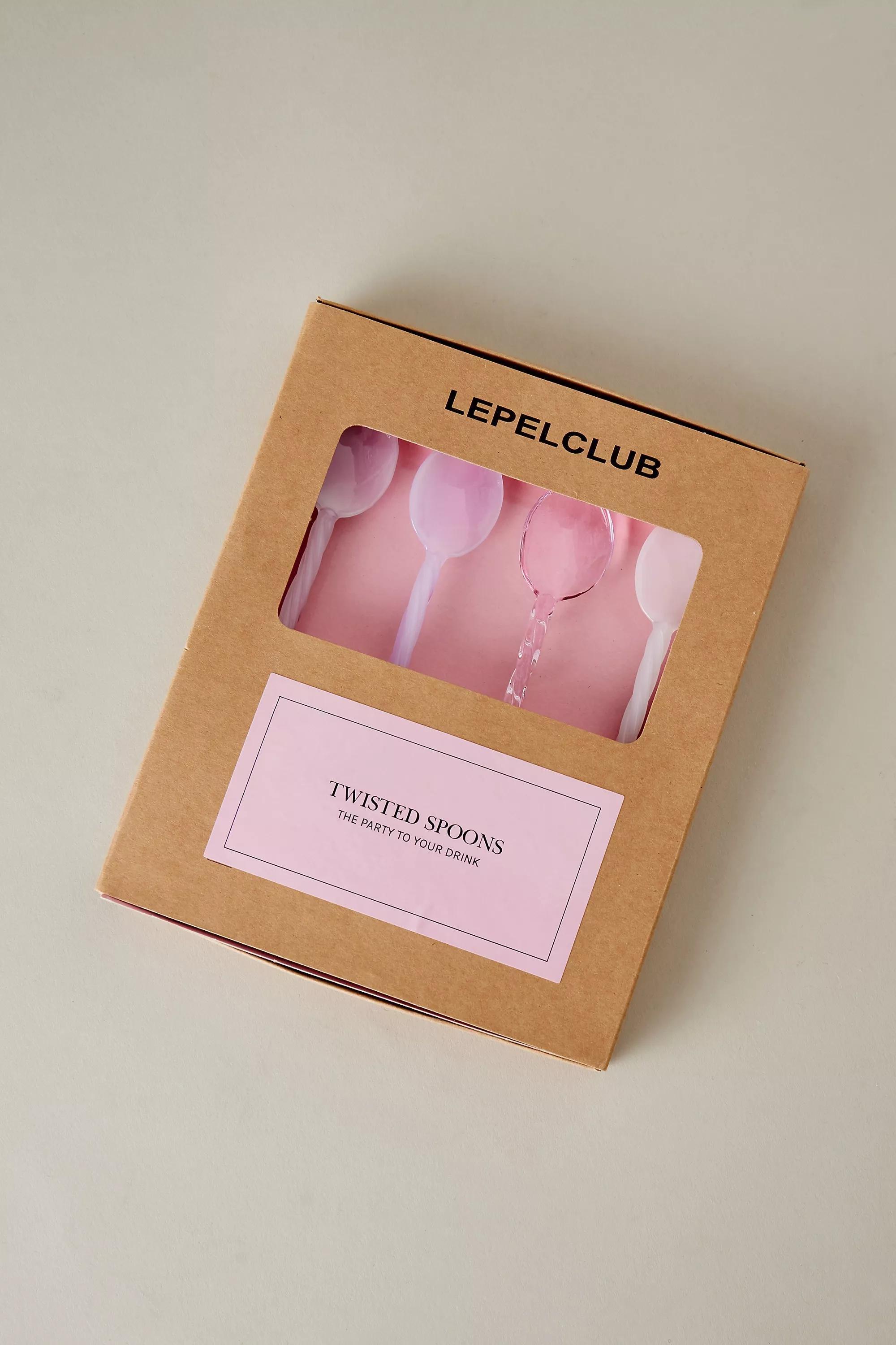 Lepel Club Twisted Spoons, Set Of 4, Pink, A501_0066, large image number 2