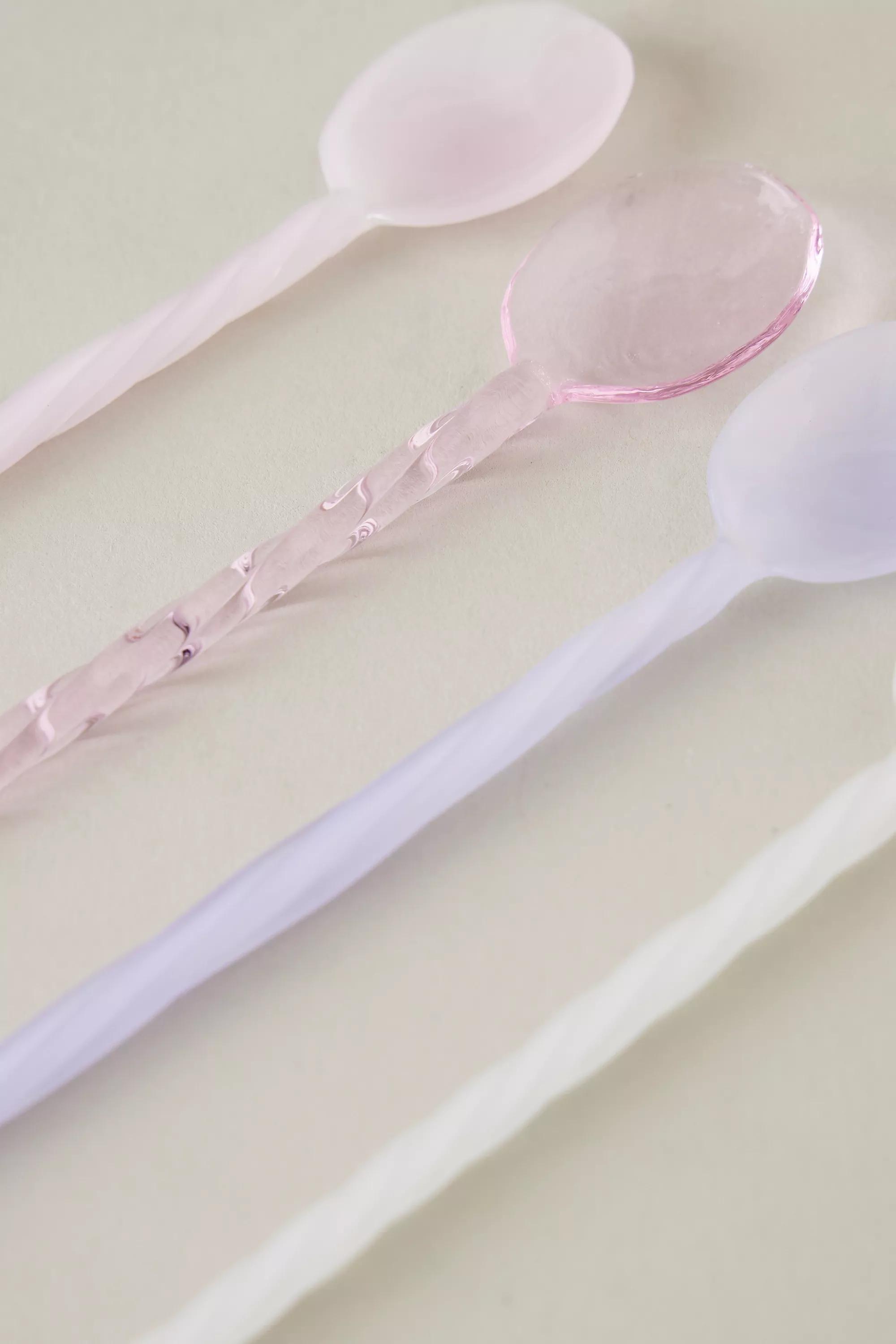 Lepel Club Twisted Spoons, Set Of 4, Pink, A501_0066, large image number 3