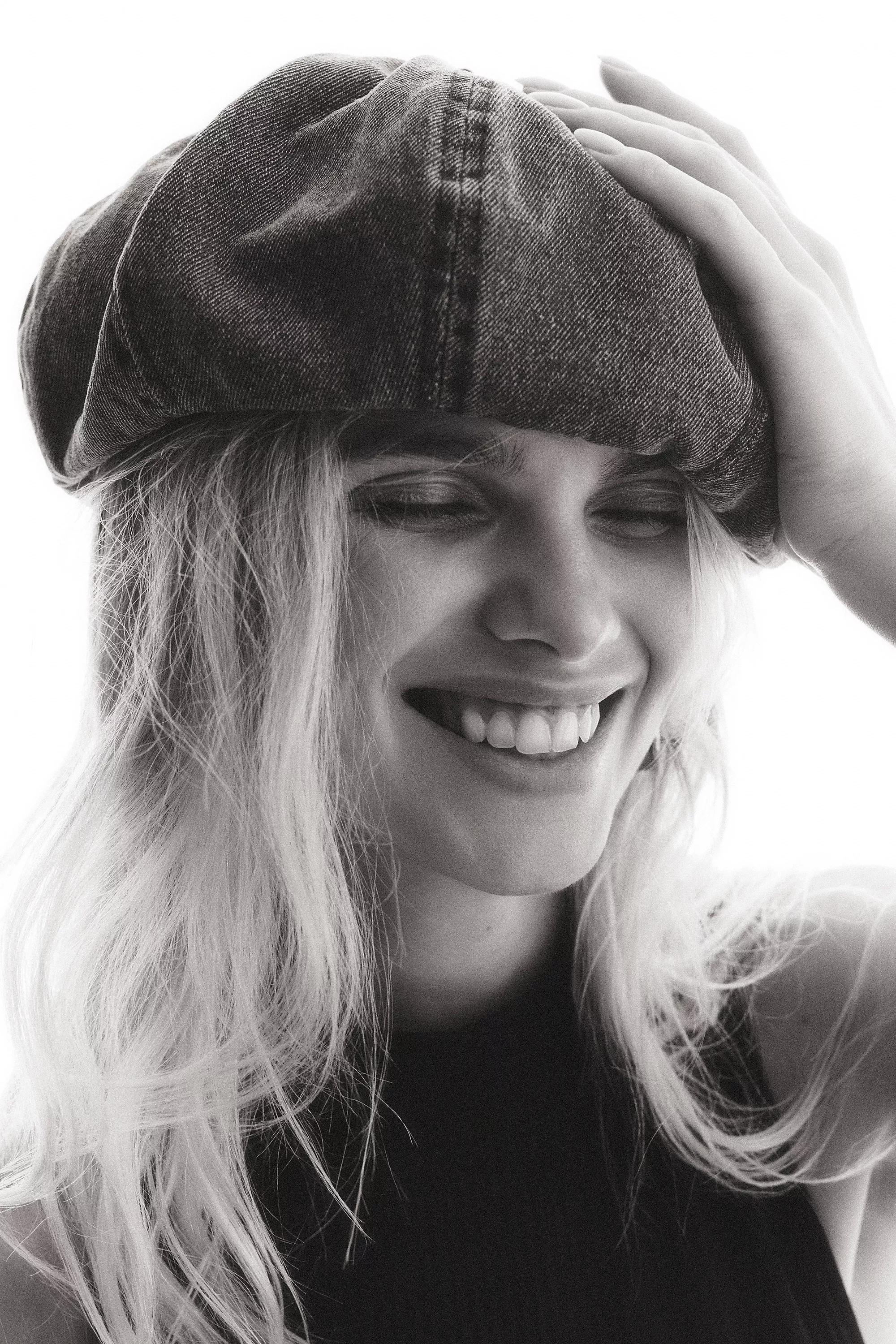 Embellished Washed Denim Bucket Hat, Black, A501_0001, large image number 0