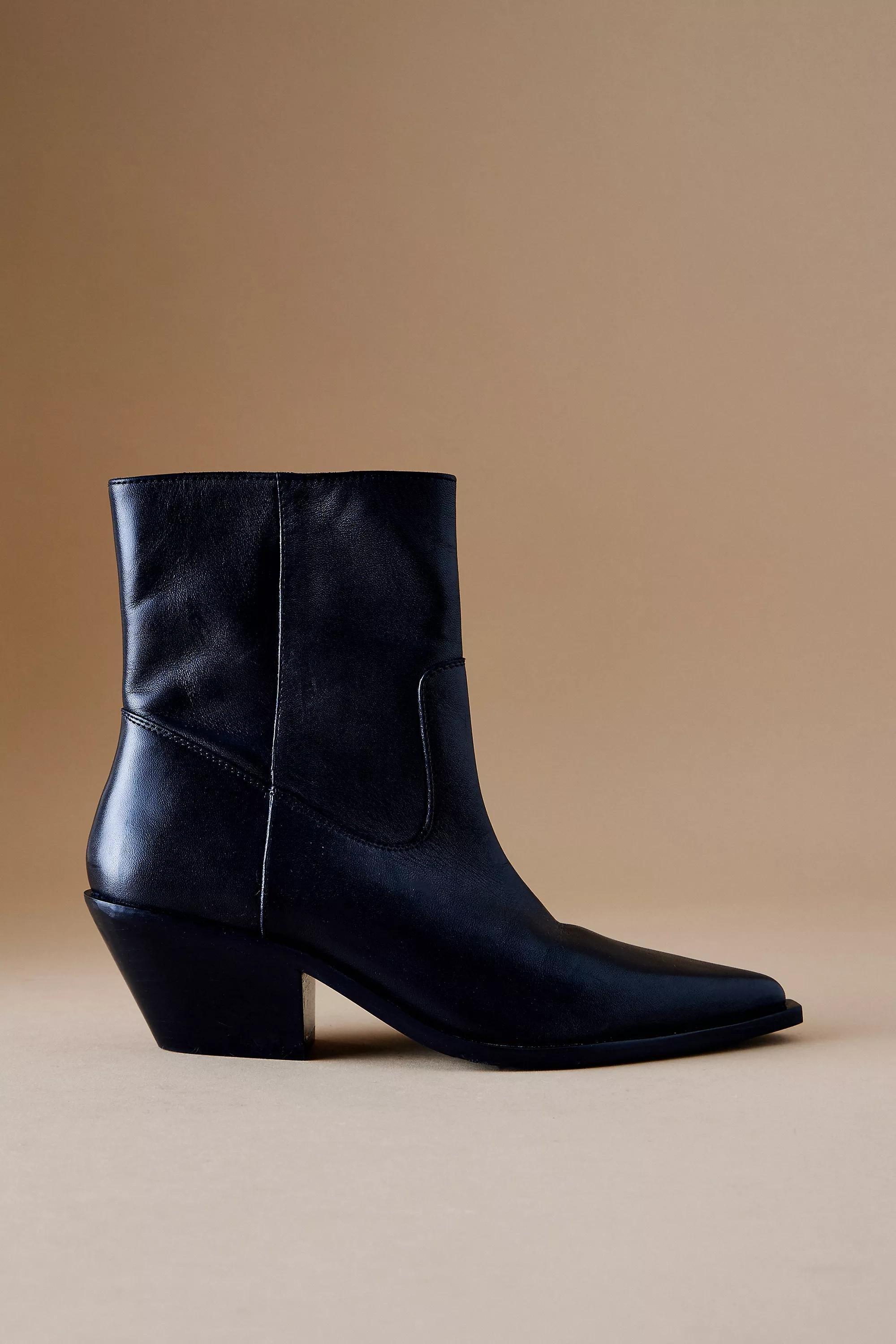 Anthropologie Ankle Boots, Black, , medium