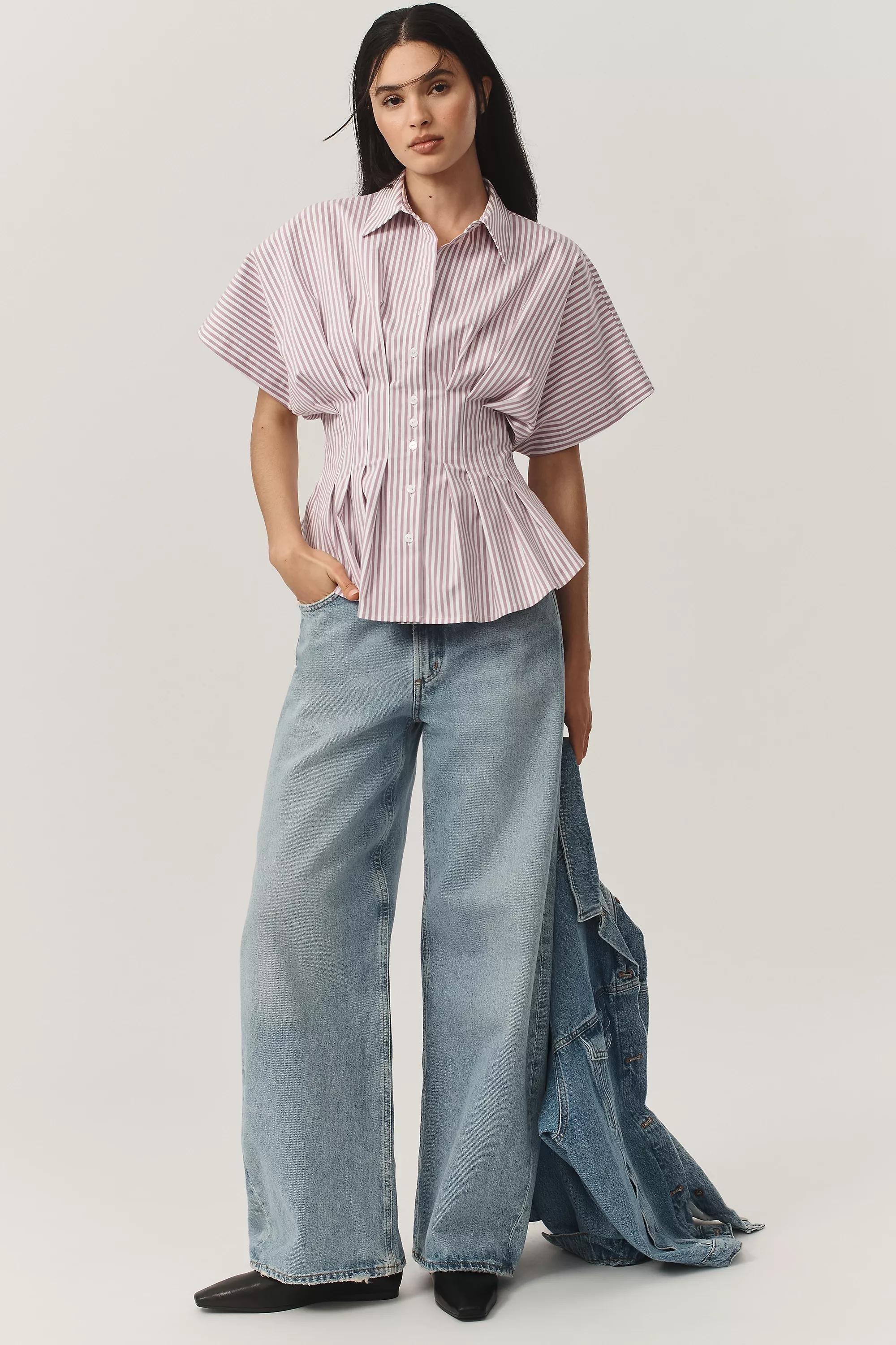 Anthropologie Striped Blouse Casual, , large image number 2