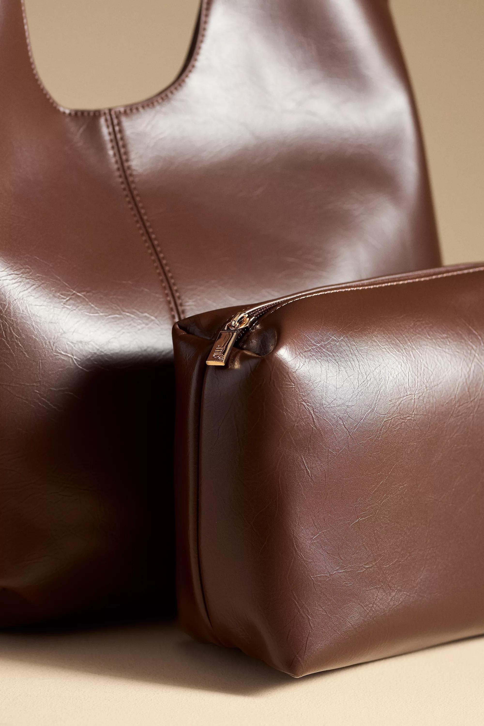 Anthropologie Plain Handmade Tote, Brown, A501_0021, large image number 3