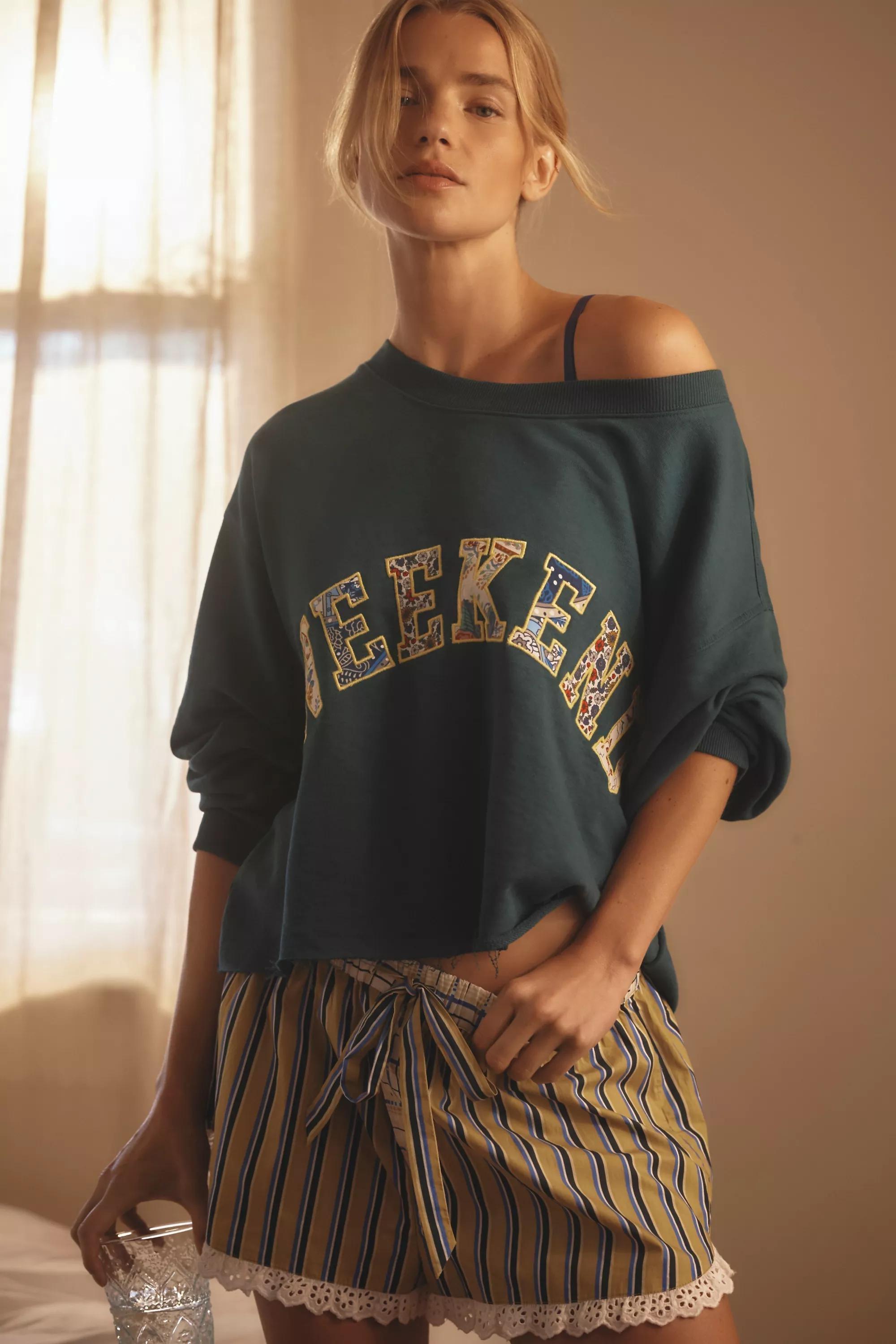 D GREEN By Anthropologie Graphic Sweatshirt, , large image number 0