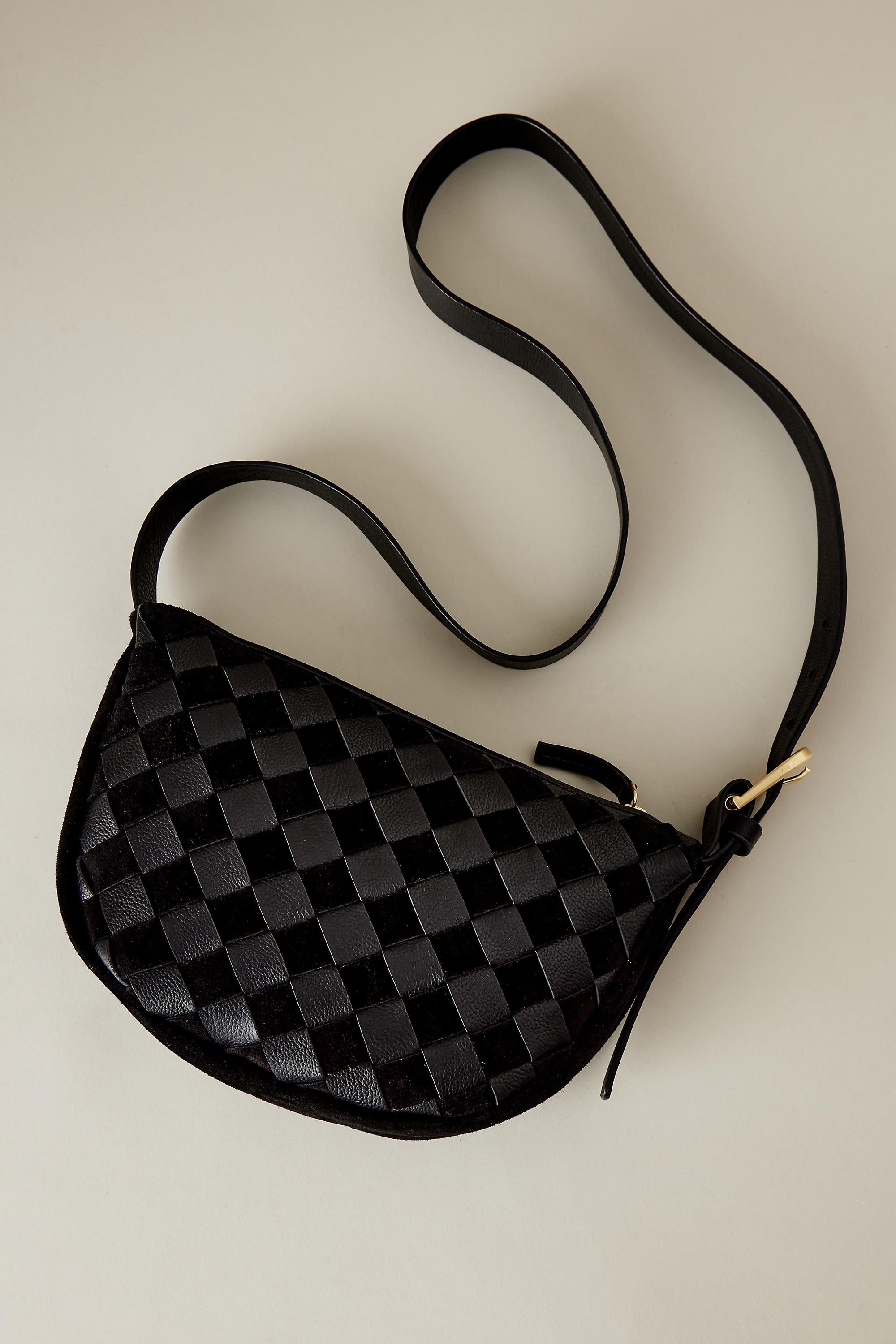 Mini Checkerboard Crossbody Bag, Black, A501_0001, large image number 1