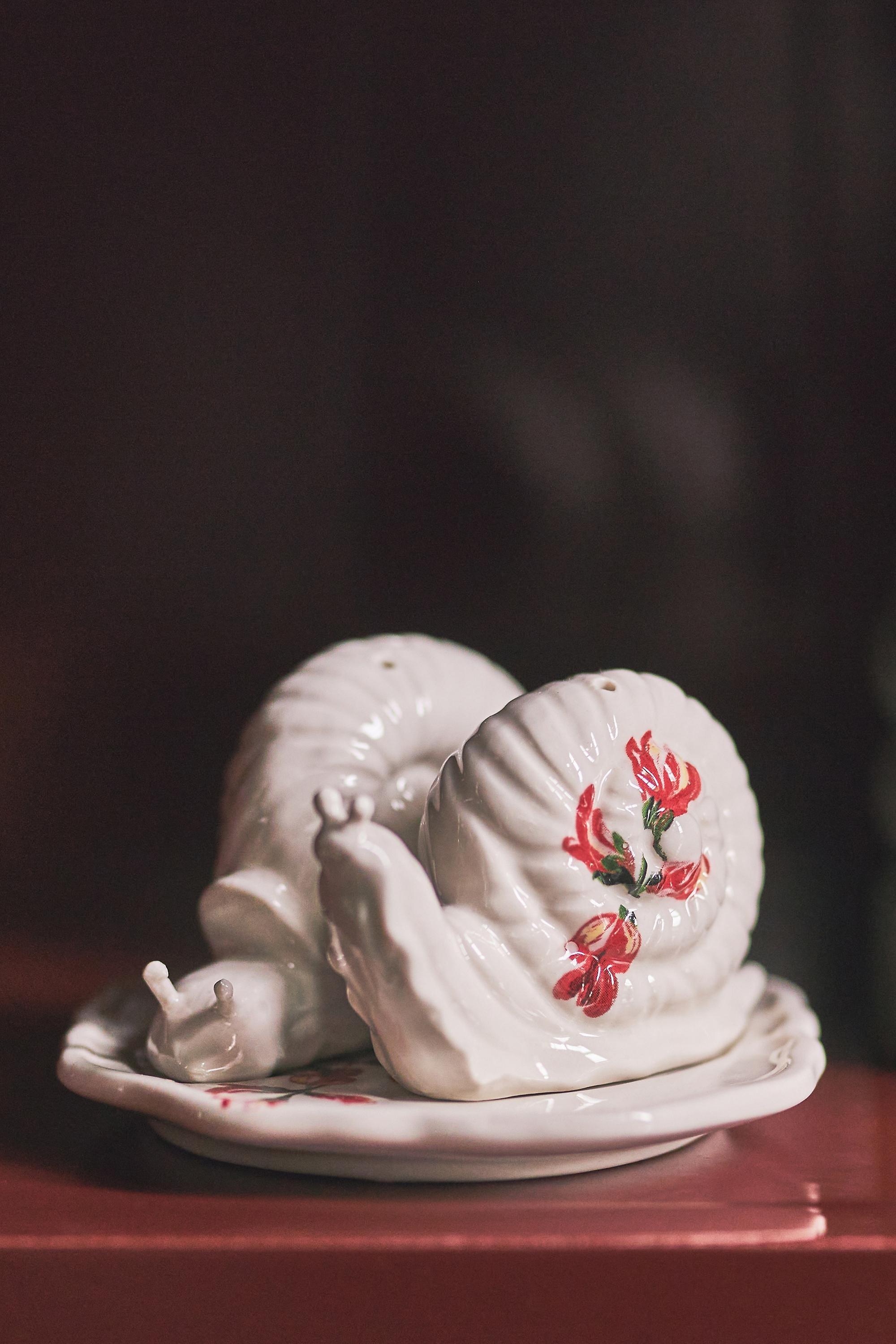 NEUTR MOT Nathalie Lete Snail Salt & Pepper Shakers, A501_0015, large image number 0