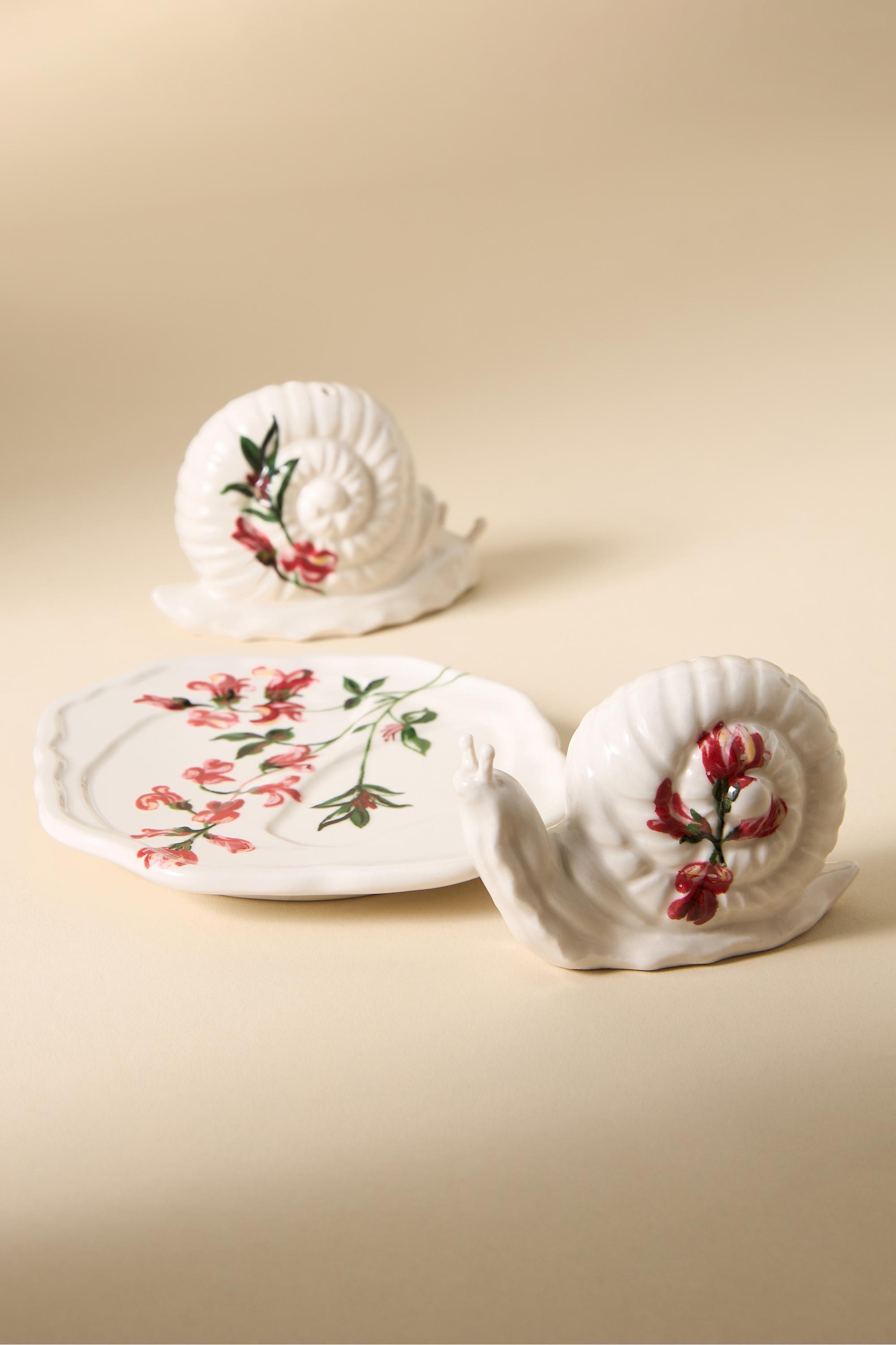 NEUTR MOT Nathalie Lete Snail Salt & Pepper Shakers, A501_0015, large image number 1