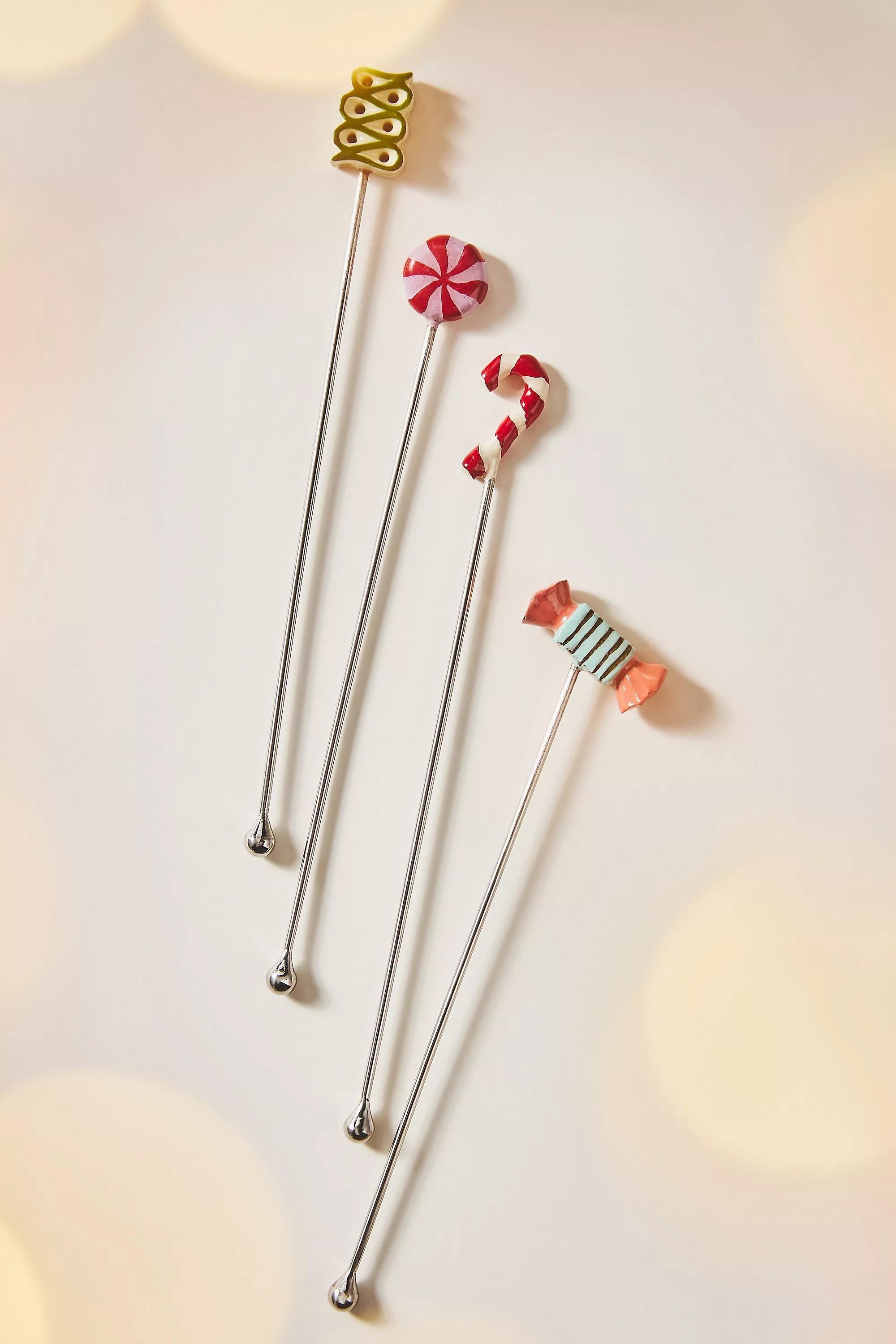 Bon-Bon Cocktail Stirrers, Set Of 4, Multicolour, A501_0000, large image number 0