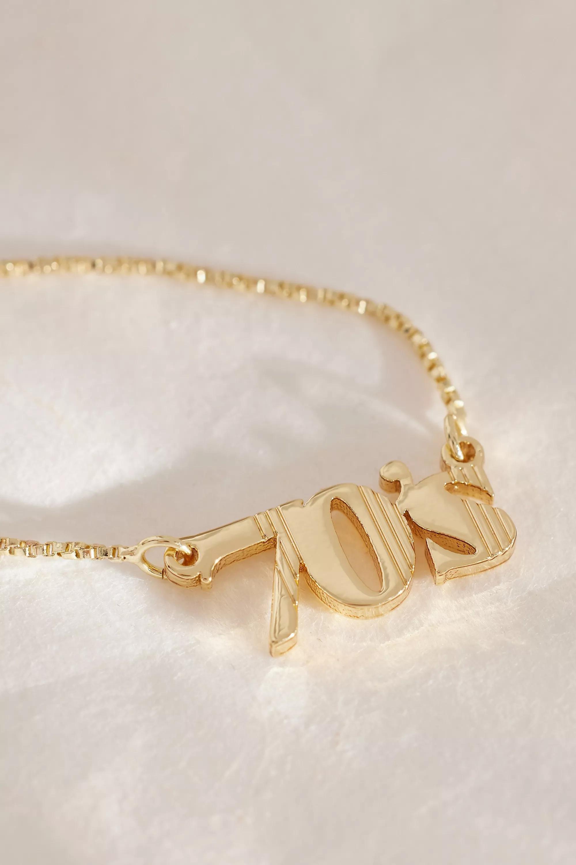 GOLD Birth Year Necklace, , large image number 2